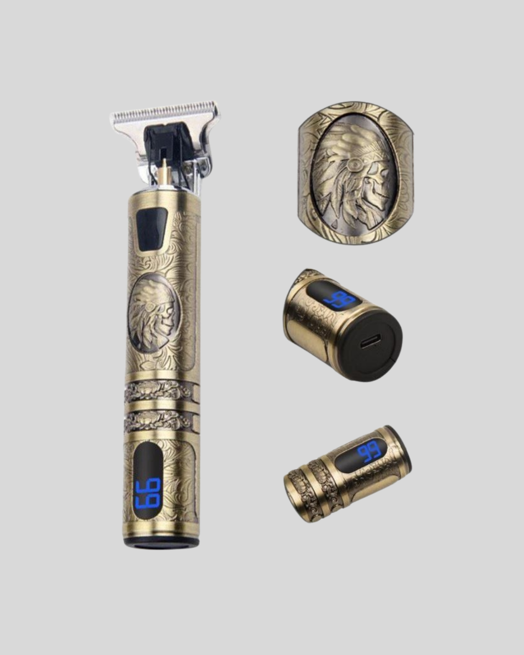 Şarjlı Kablosuz Tıraş Makinesi – 1800 mAh Batarya, Uzun Pil Ömrü, Profesyonel Sessiz Motor - Lisinya