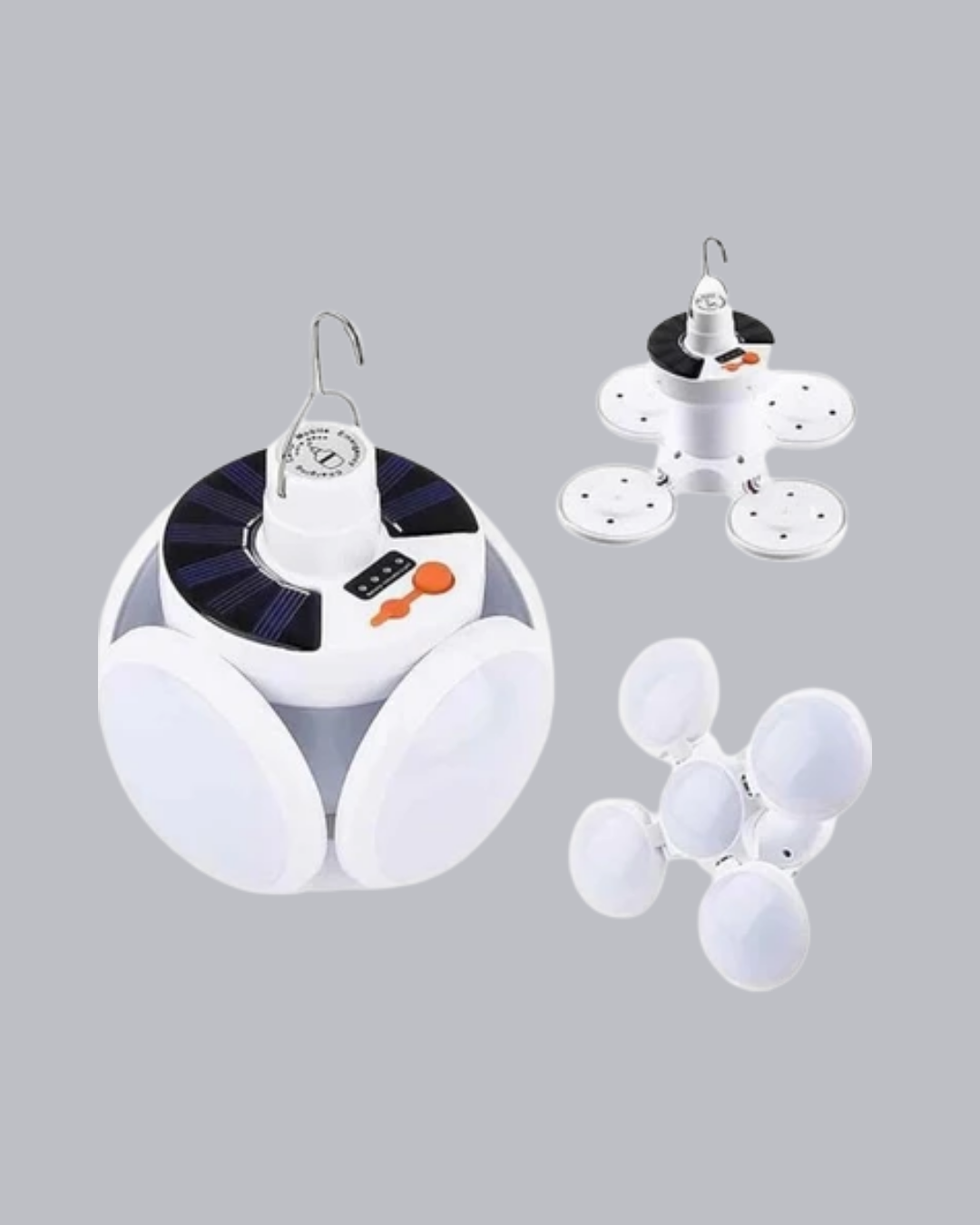 5 Kanatlı Solar Kamp Lambası – USB Şarjlı, Taşınabilir, IP65 Su Geçirmez Bahçe Lambası - Lisinya 5 Kanatlı Solar Kamp Lambası – USB Şarjlı, Taşınabilir, IP65 Su Geçirmez Bahçe Lambası - Lisinya