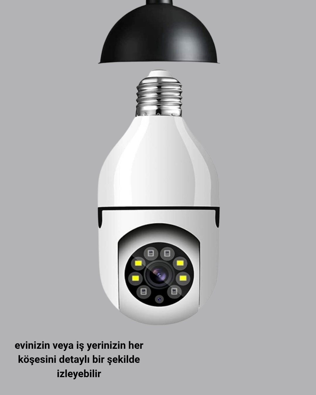 Akıllı Duy Kamera 360 Derece Dönebilir ve PTZ Teknolojili - Lisinya