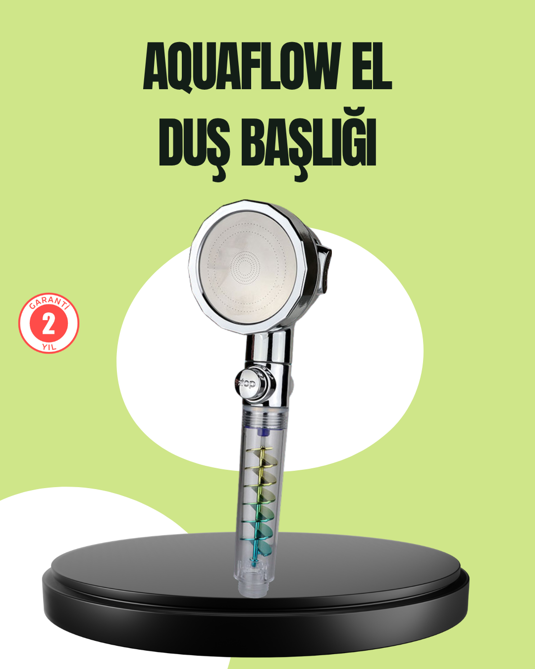 Basınçlı El Duşu Başlığı – Döner Pervaneli, Göz Kamaştıran Yağmur Etkisi - Lisinya