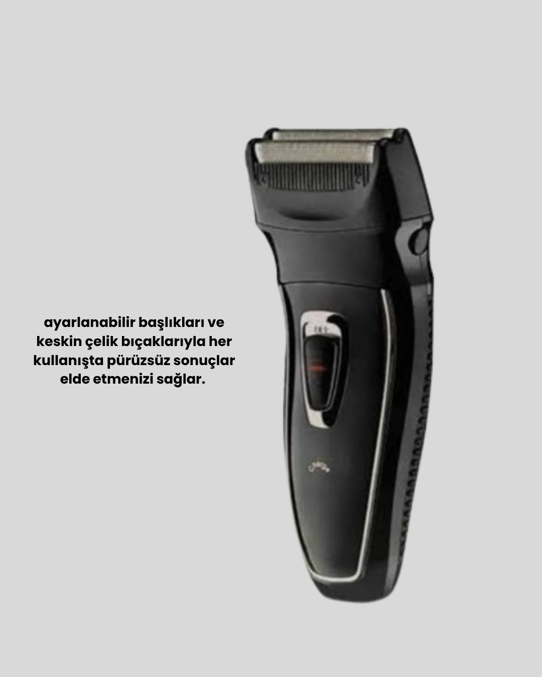 Uzun Pil Ömürlü Şarjlı Tıraş Makinesi – Hızlı Şarj, Ergonomik Tasarım, Çok Yönlü Kullanım - Lisinya