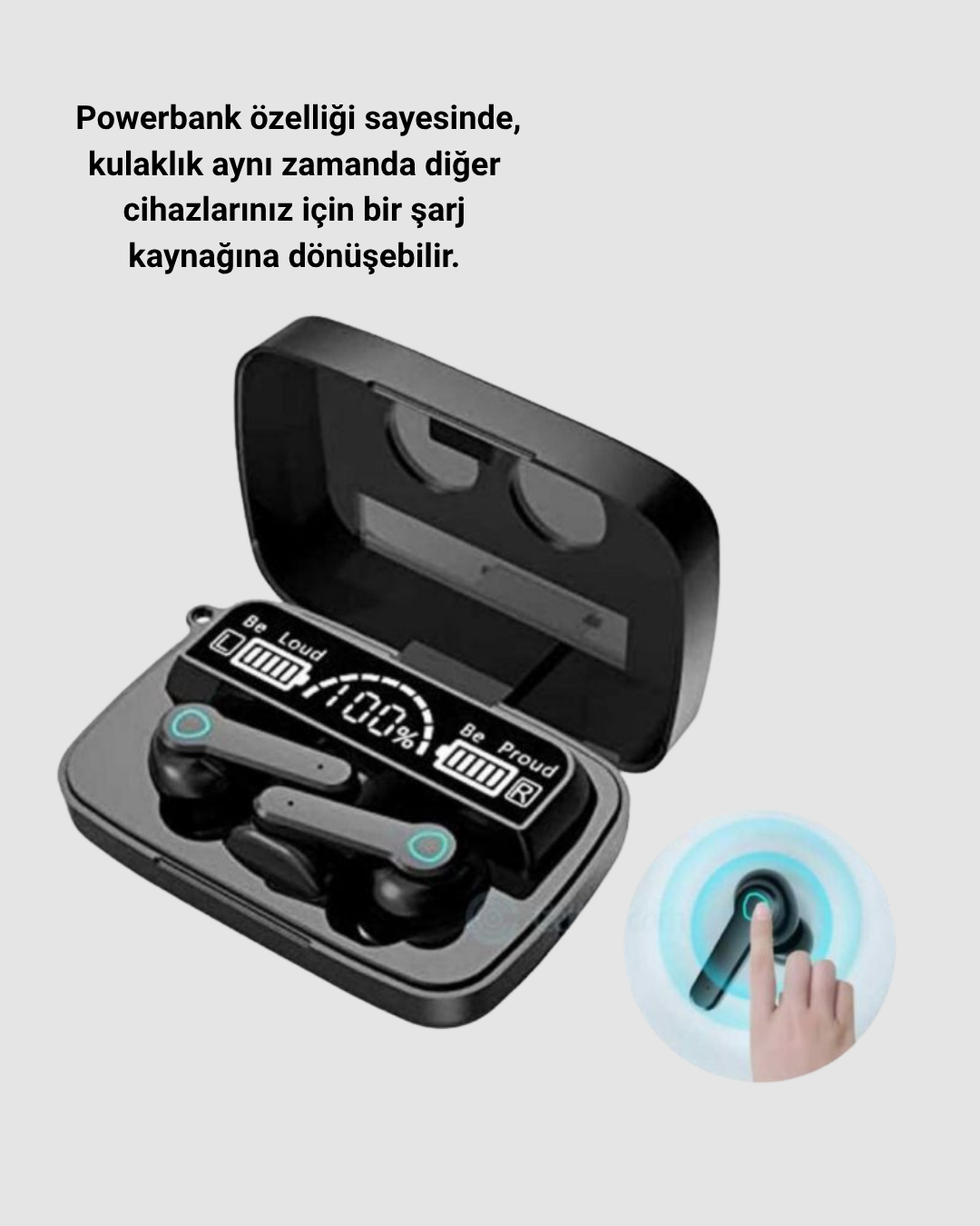 Powerbank Özellikli Bluetooth Kulaklık – Oyun Modlu, Uzun Pil Ömürlü, Ergonomik Tasarım - Lisinya