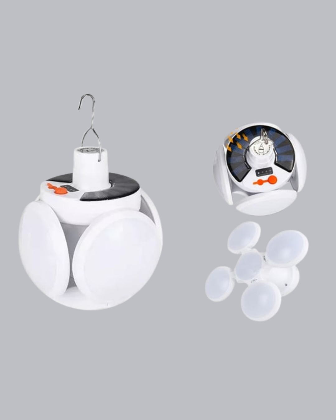 5 Kanatlı Solar Kamp Lambası – USB Şarjlı, Taşınabilir, IP65 Su Geçirmez Bahçe Lambası - Lisinya 5 Kanatlı Solar Kamp Lambası – USB Şarjlı, Taşınabilir, IP65 Su Geçirmez Bahçe Lambası - Lisinya