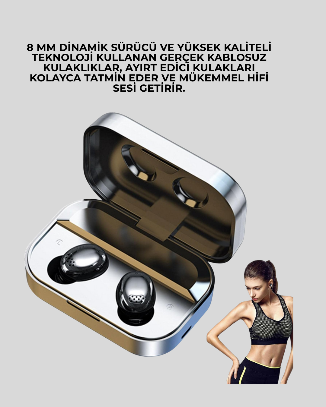 Gürültü Engelleyici Bluetooth Kulaklık – Akıllı Ekranlı, HiFi Ses Kalitesi - Lisinya