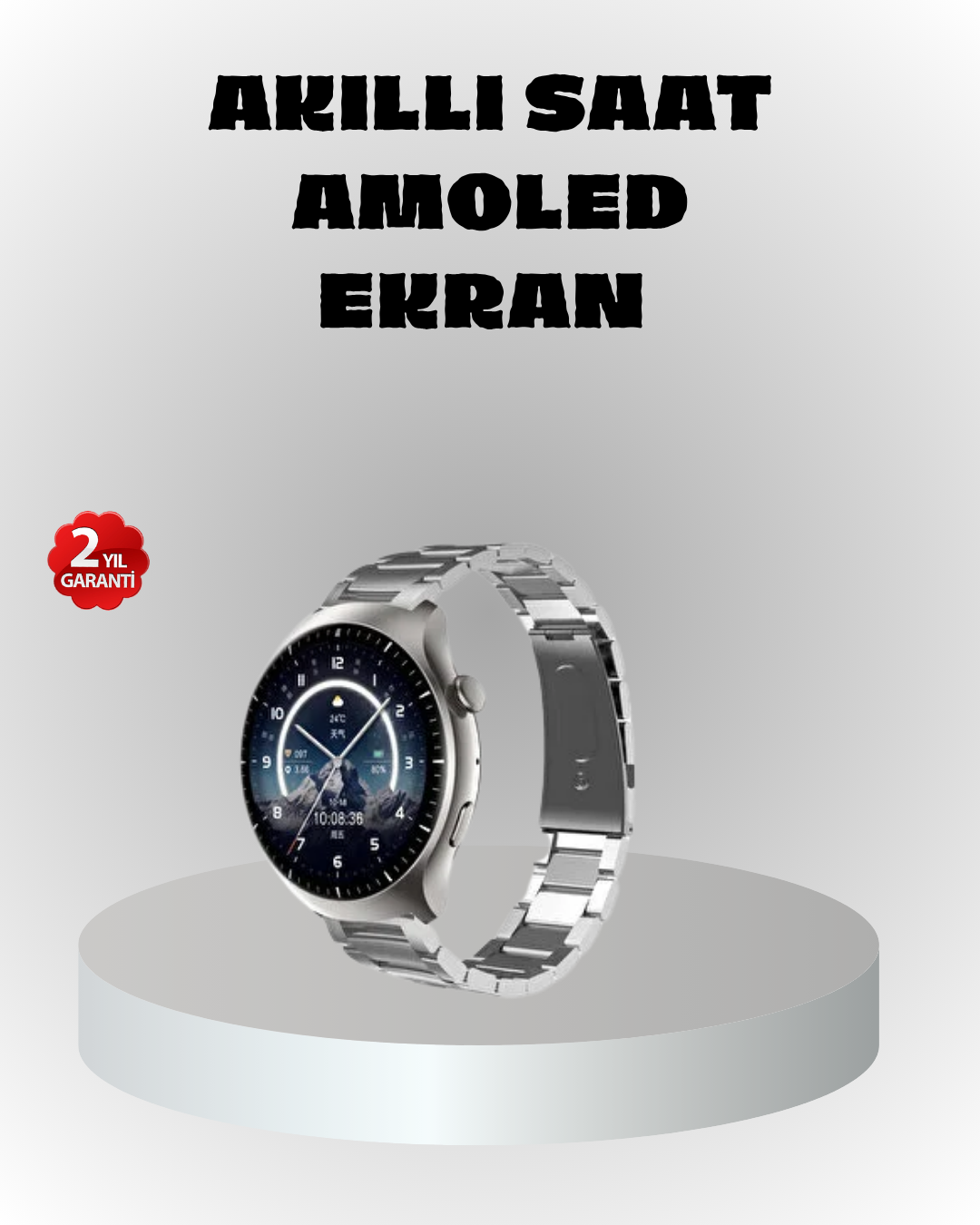 NFC Destekli Akıllı Saat – Kablosuz Şarj & Sesli Arama Özelliği - Lisinya