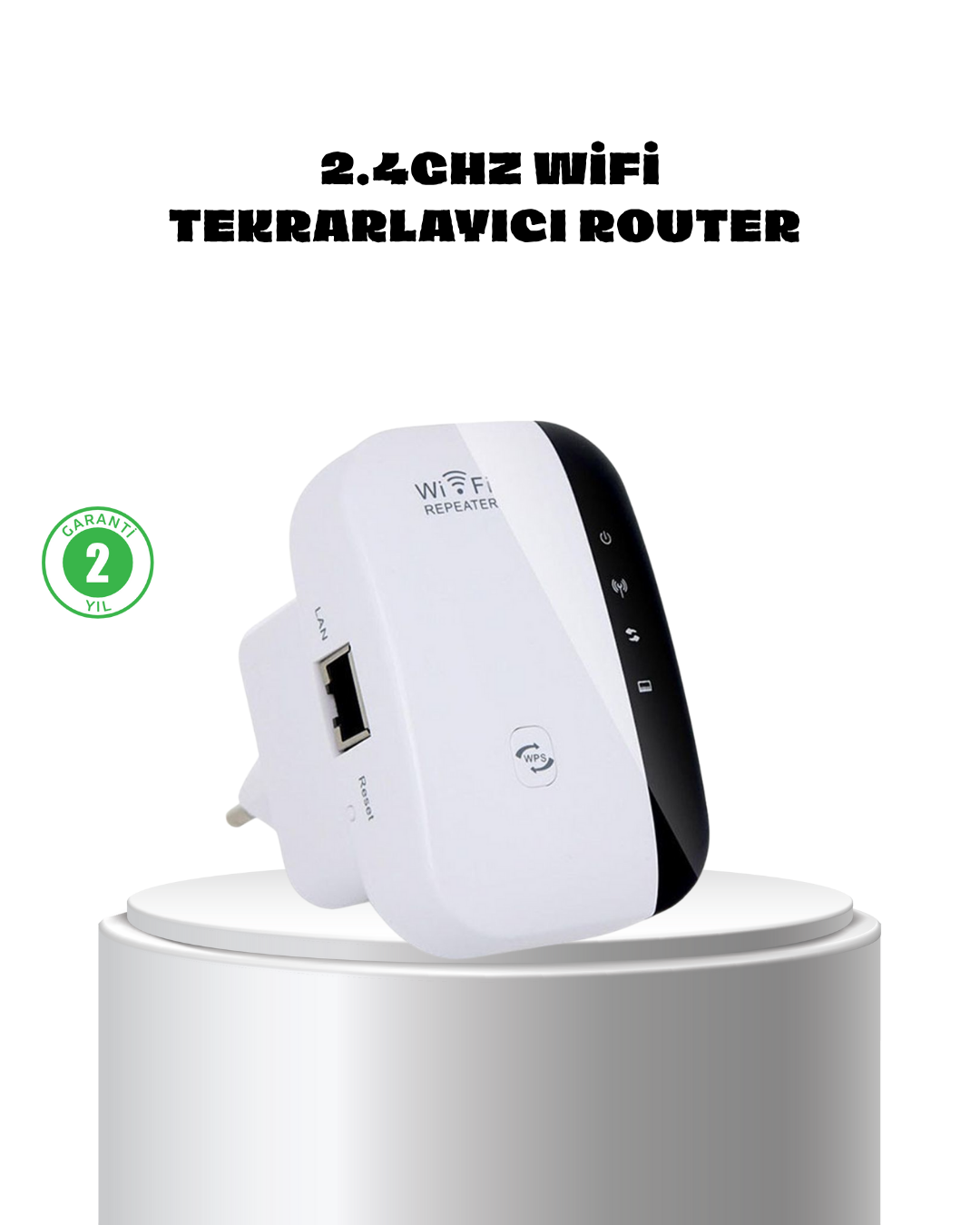 WiFi Sinyal Güçlendirici 2.4G Repeater Yüksek Çekim Kapasiteli - Lisinya