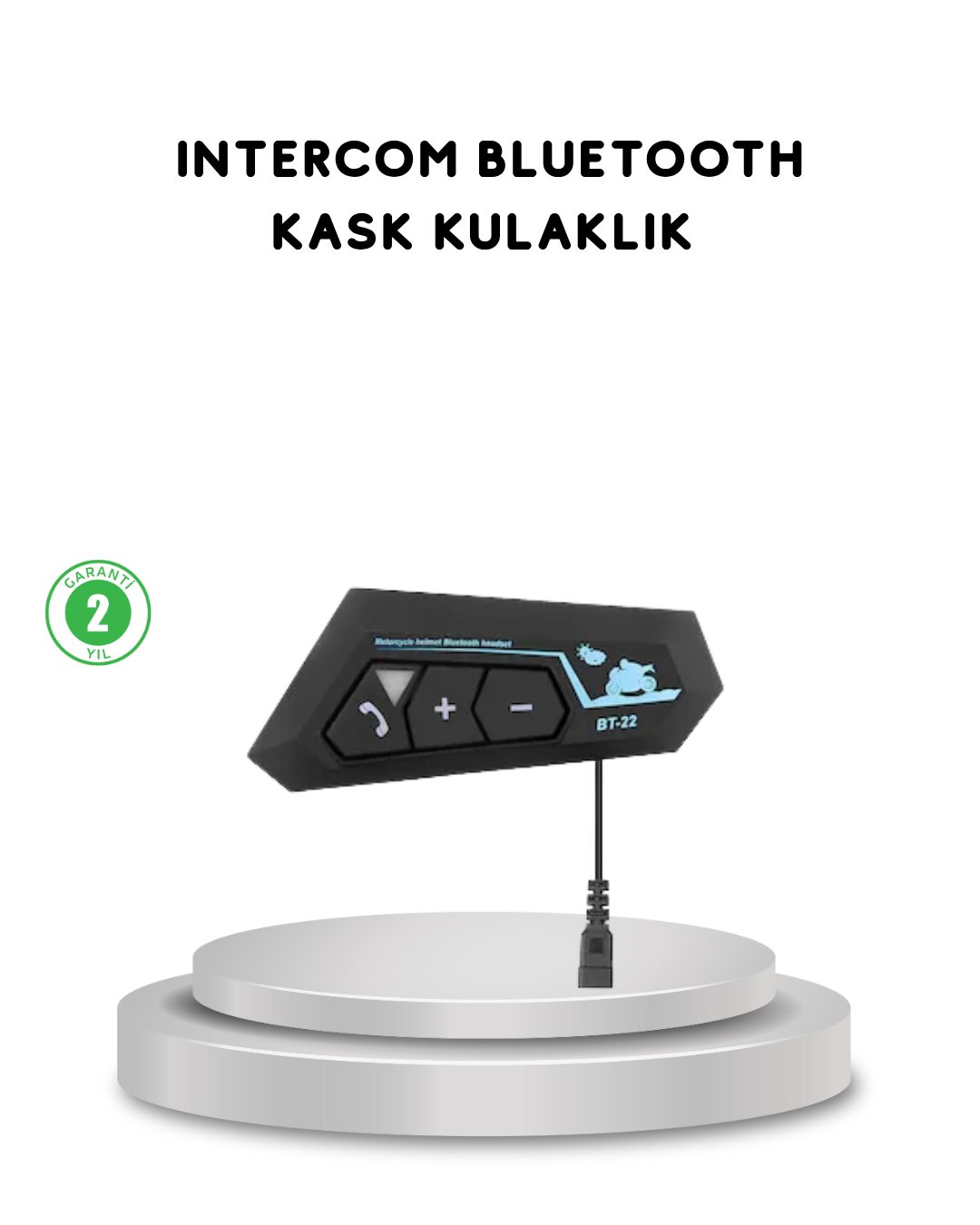 BT22 Kask Bluetooth Kulaklık 5.0 Gürültü Engelleyici ve Eller Serbest Kullanım - Lisinya