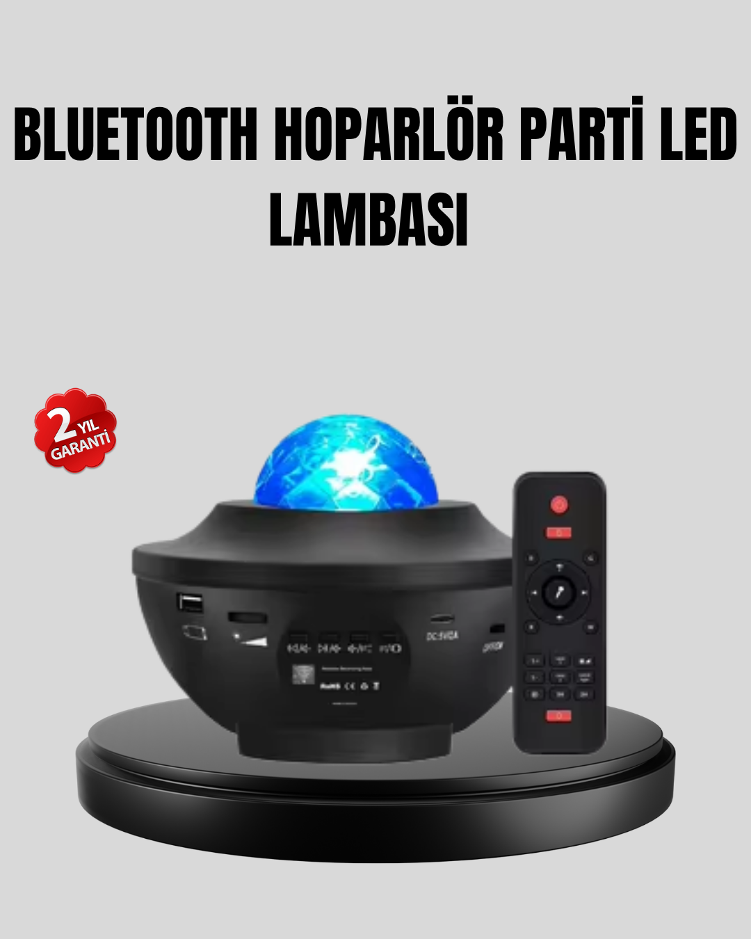 Yıldızlı Projektör Galaxy Efektli Ayarlanabilir Renkli Atmosfer Lambası - Lisinya