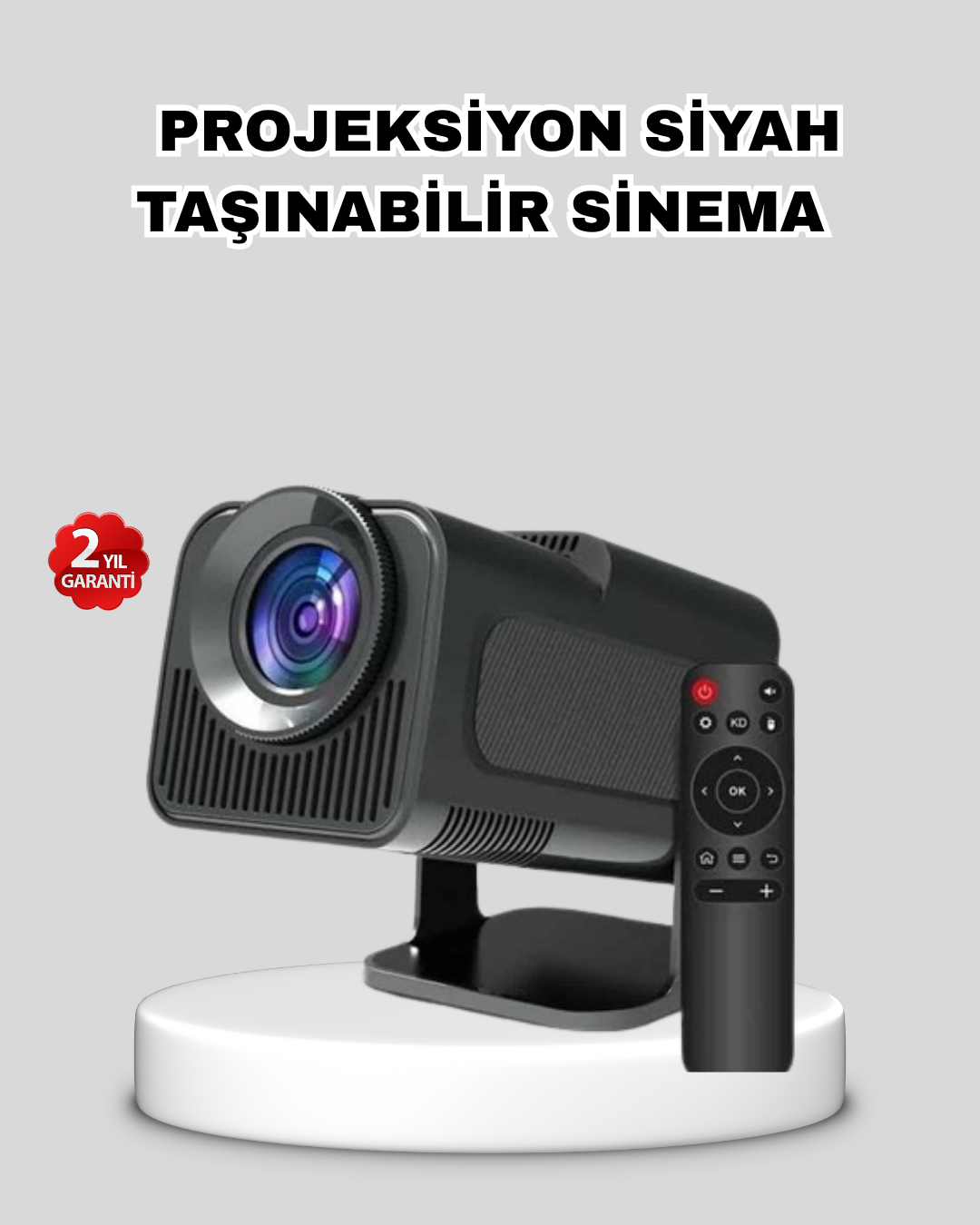 Akıllı Projeksiyon Cihazı HDMI USB Bağlantılı Taşınabilir Enerji Tasarruflu - Lisinya Akıllı Projeksiyon Cihazı HDMI USB Bağlantılı Taşınabilir Enerji Tasarruflu - Lisinya