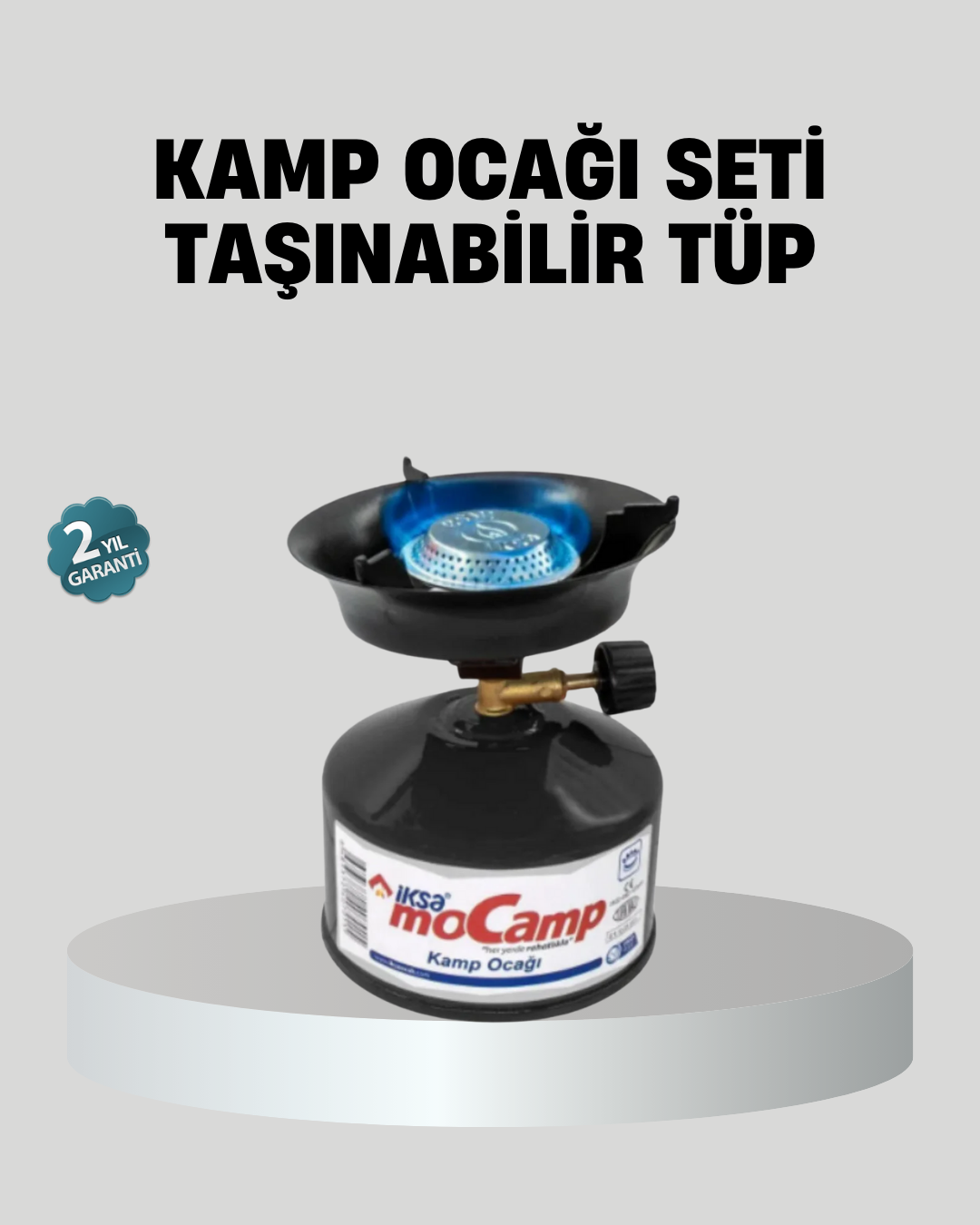 Taşınabilir Kamp Ocağı Seti Pişirme Alanı Ayarlanabilir Alev - Lisinya