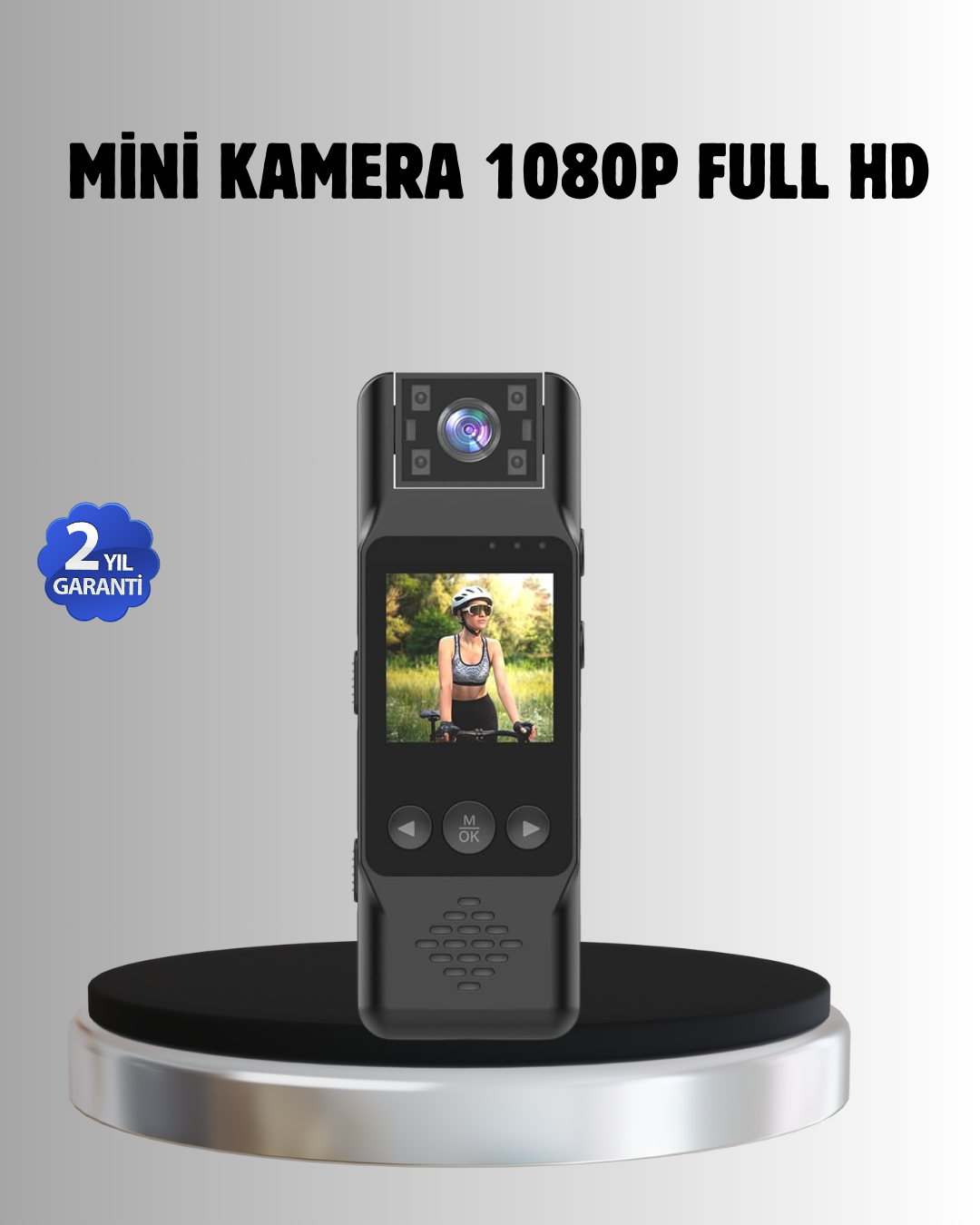 180° Döner Lensli Mini Kamera 1080P Full HD Hareket Algılama 1200mAh - Lisinya
