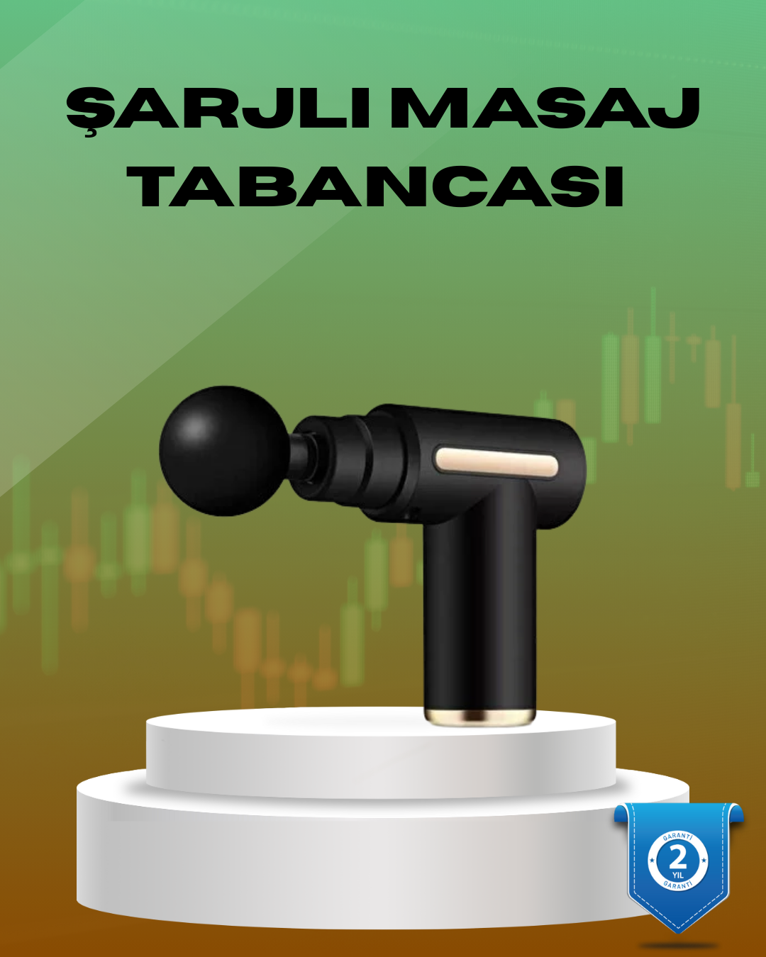 6 Kademeli Kas Masaj Tabancası 4 Başlıklı Güçlü Sessiz Sporcu Masaj Cihazı Şarjlı - Lisinya