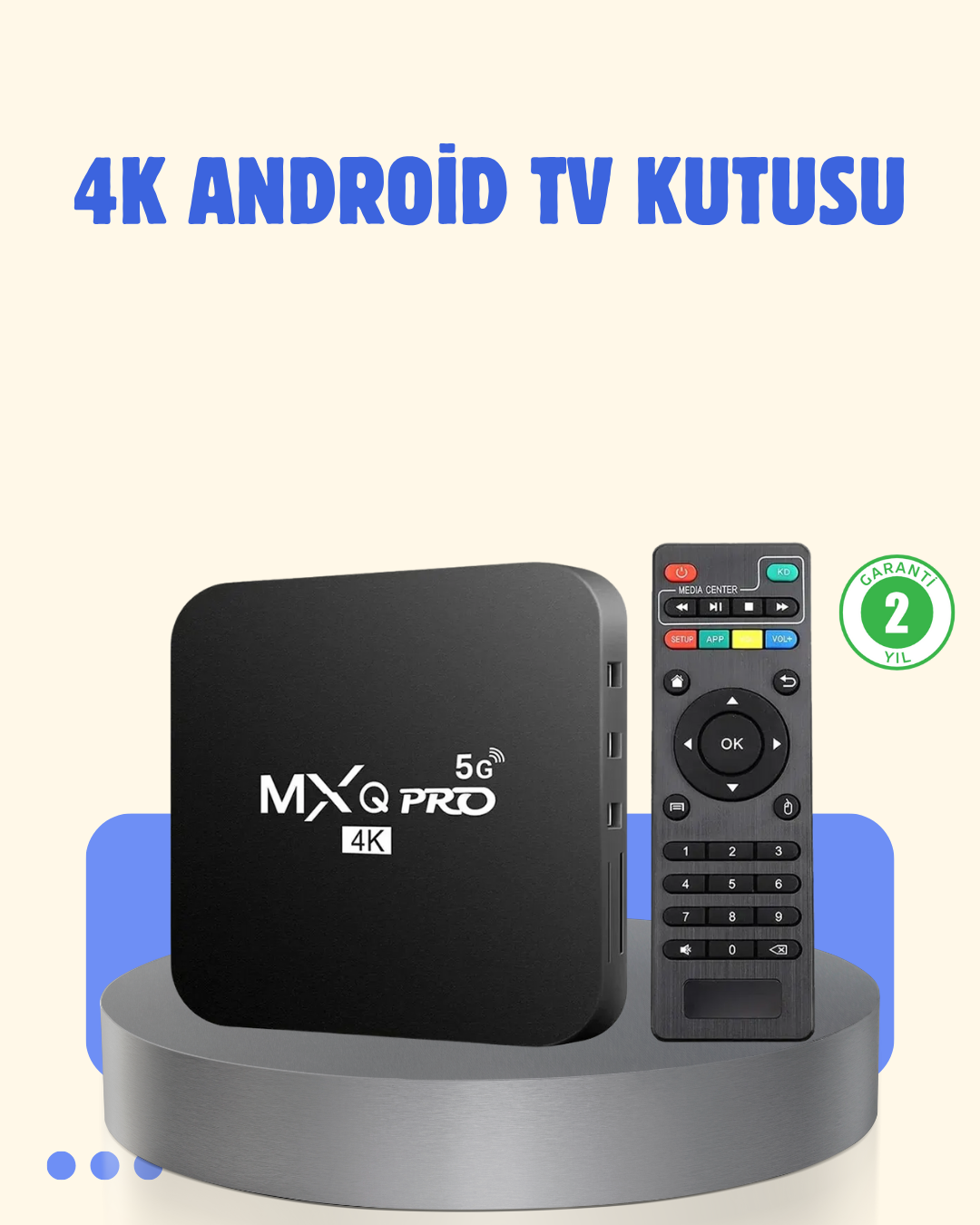 4K Android TV Box – 2GB RAM 16GB ROM, Hızlı Wi-Fi Bağlantılı Akıllı Medya Kutusu - Lisinya 4K Android TV Box – 2GB RAM 16GB ROM, Hızlı Wi-Fi Bağlantılı Akıllı Medya Kutusu - Lisinya