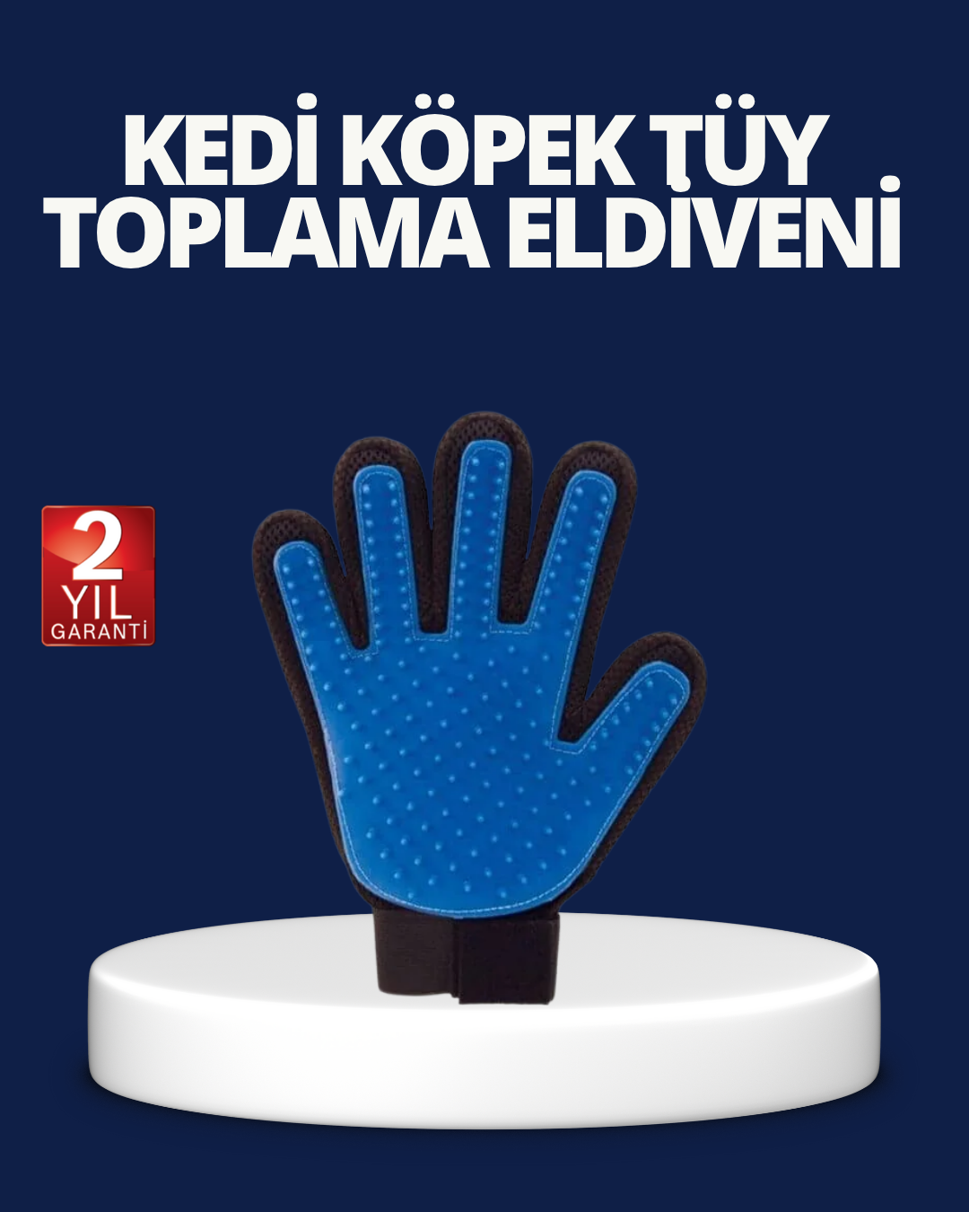 Evcil Hayvan Tüy Toplama ve Masaj Eldiveni – Köpek ve Kedi Tüy Dökülme Önleyici Bakım Eldiveni - Lisinya