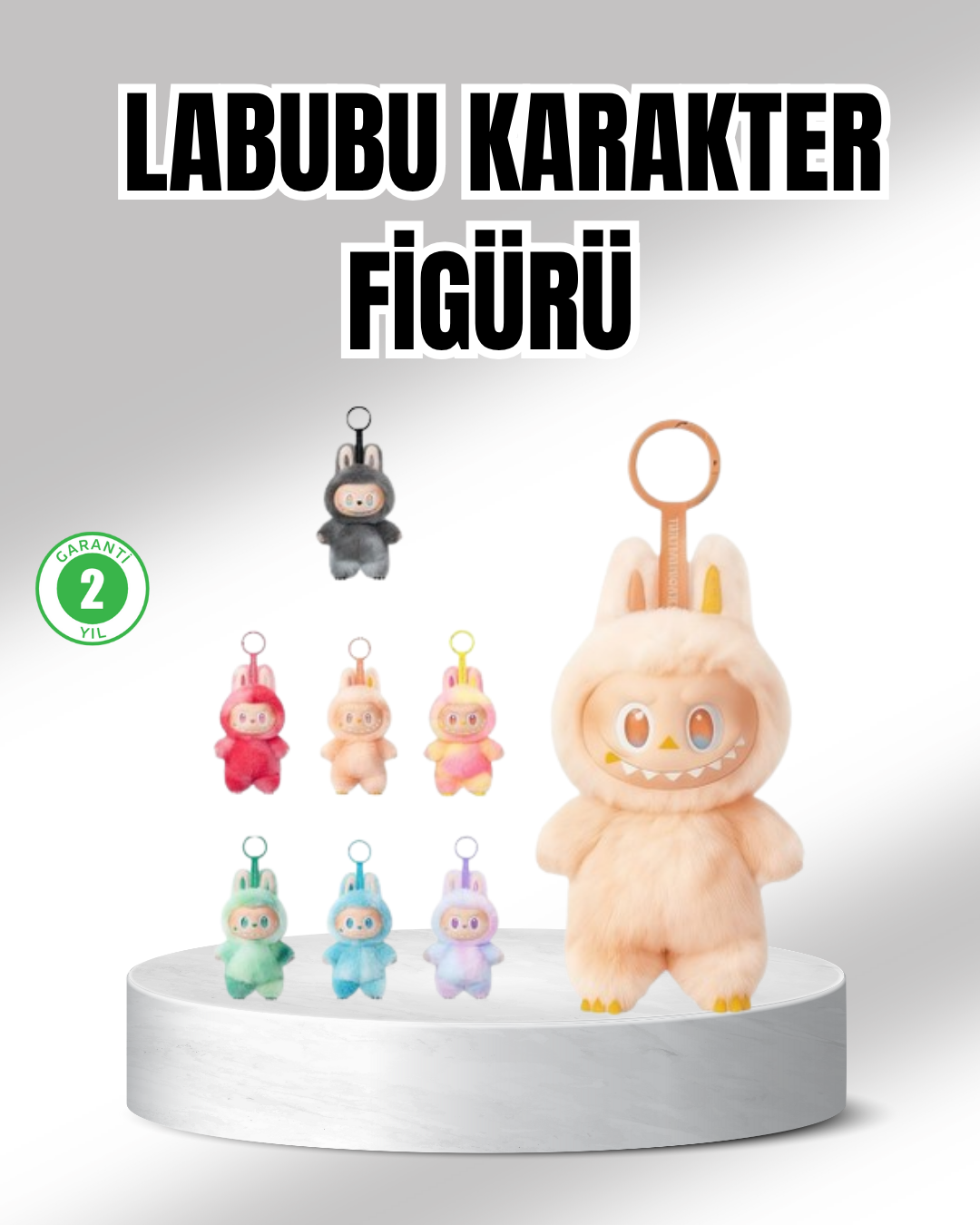 Labubu Peluş Oyuncak – Koleksiyonluk Yumuşak Dekoratif Figür 20 cm - Lisinya