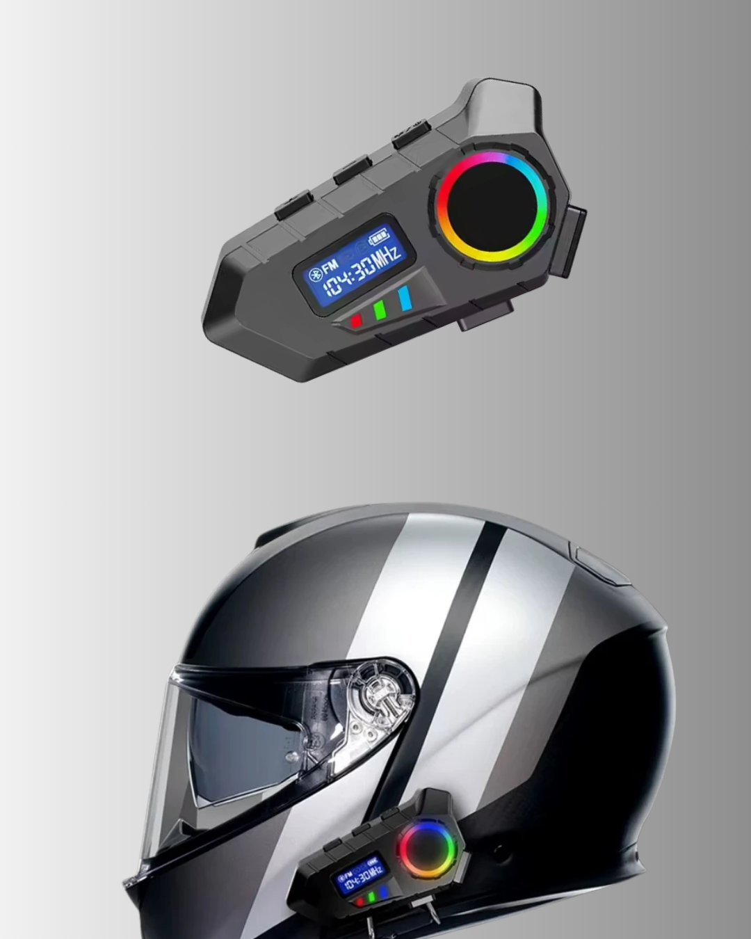 Suya Dayanıklı Bluetooth  İnterkom 5.4 Hoparlör 500mAh Batarya ve FM Radyo Özellikli - Lisinya