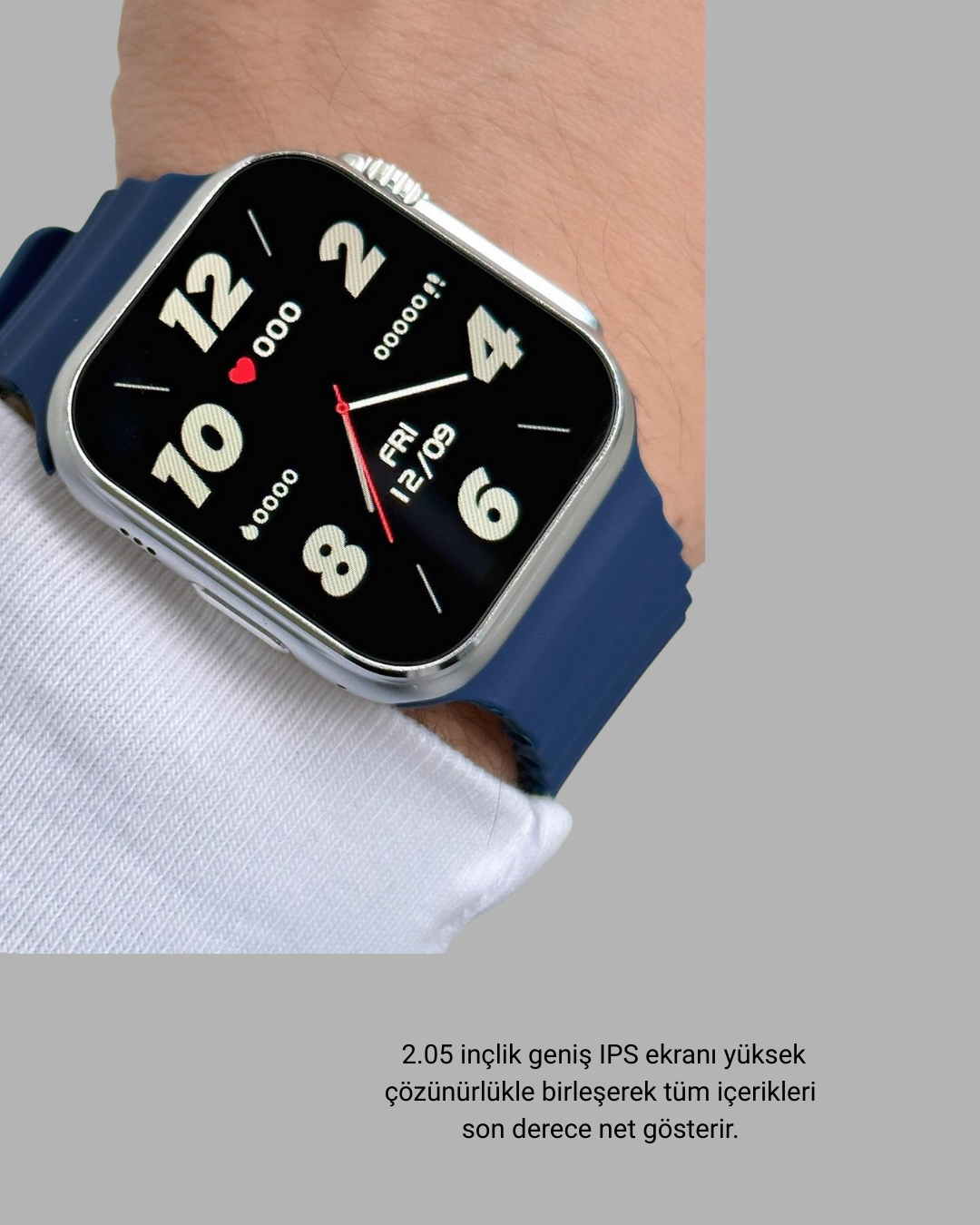 Akıllı Saat Ultra  2.05 IPS Ekran Bluetooth Aramalı Spor Modlu - Lisinya