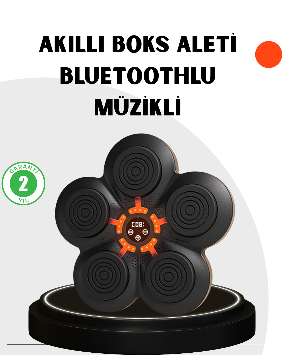 Evde Fitness İçin Akıllı Boks Makinesi Işıklı Vuruş Noktalı Bluetoothlu - Lisinya