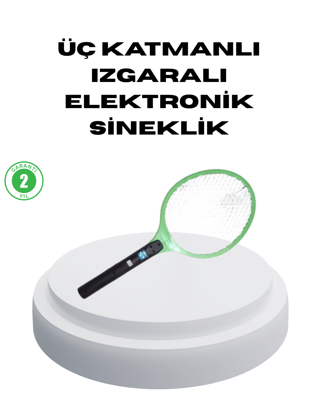 Pil ile Çalışan Elektronik Sinek Öldürücü – Çocuk ve Evcil Hayvan Dostu Tasarım - Lisinya