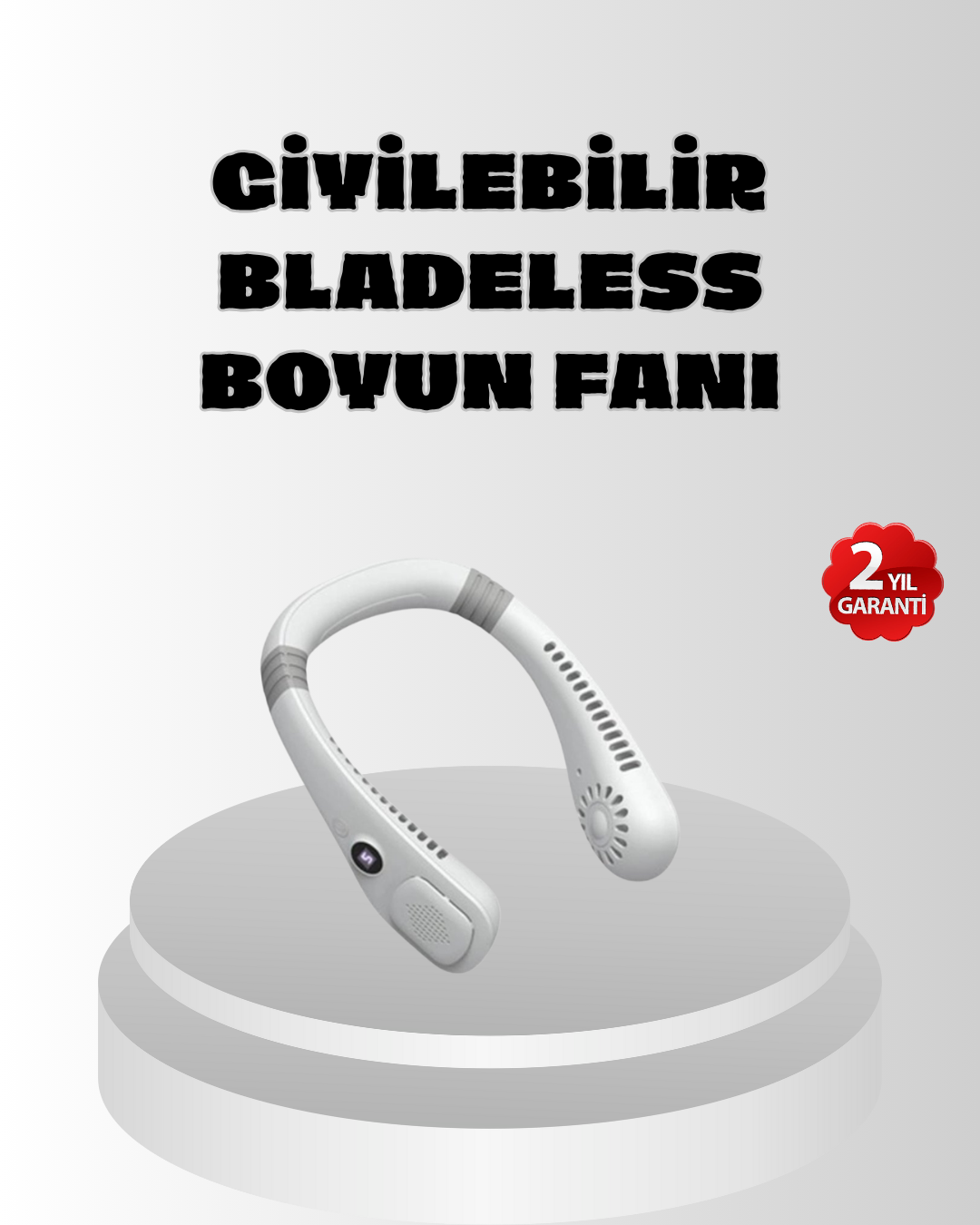 Taşınabilir Boyun Fanı Sessiz Çalışma ve USB Şarj Özellikli - Lisinya Taşınabilir Boyun Fanı Sessiz Çalışma ve USB Şarj Özellikli - Lisinya