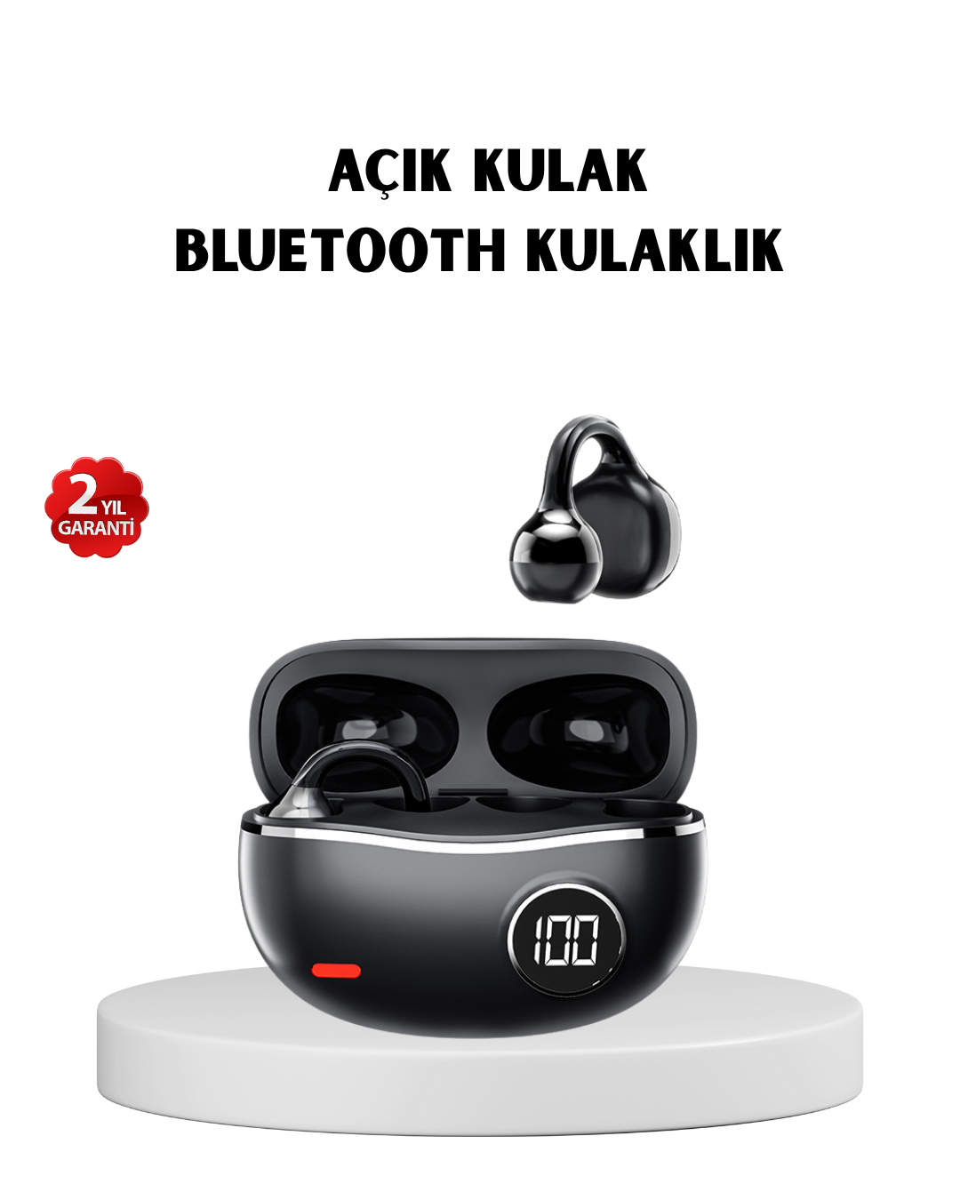 Kablosuz Açık Kulak Kulaklık Bluetooth 5.4 Type-C Hızlı Şarj 30 Saat - Lisinya