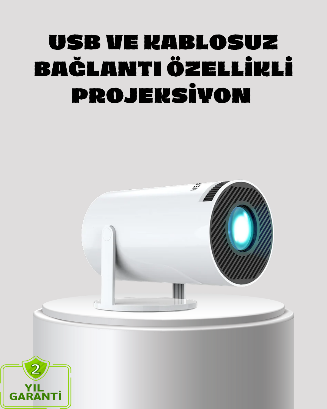 Kablosuz Bağlantılı Full HD Ev Sinema Projeksiyonu 160 ANSI Lümen - Lisinya