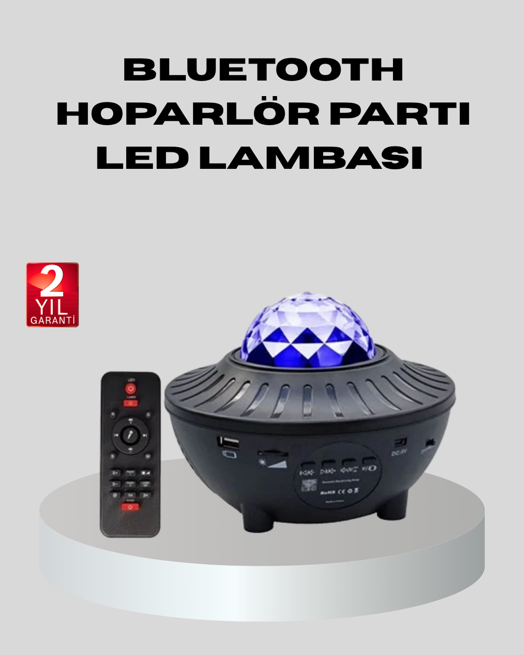 Galaxy Yıldız Projektör Çok Renkli Ayarlı Parlaklık Uzay Atmosfer Işığı - Lisinya