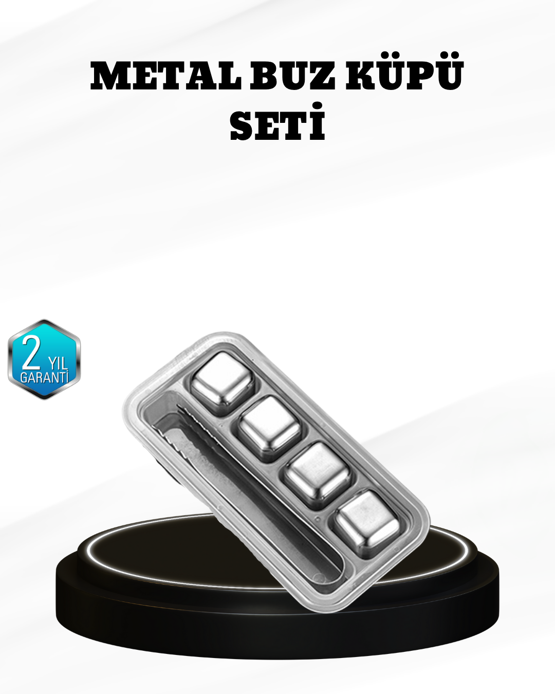 304 Paslanmaz Çelik Buz Küpü Seti Sulandırmadan Soğutan Yeniden Kullanılabilir - Lisinya