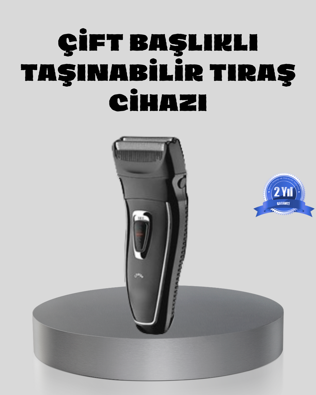 Erkek Tıraş Makinesi Kablosuz Kuru Tıraş Folyo Başlık Yıkanabilir Gövde - Lisinya