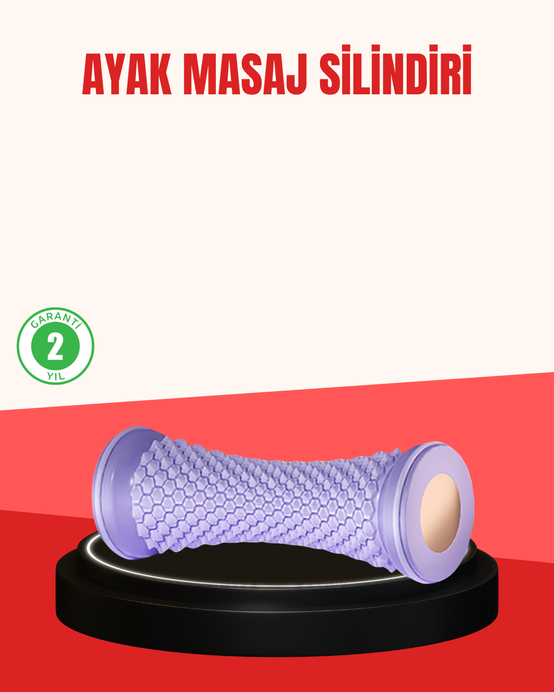 Ayak Masaj Silindiri Derin Doku Masajı Kirpi Topu Akupunktur Etkili - Lisinya