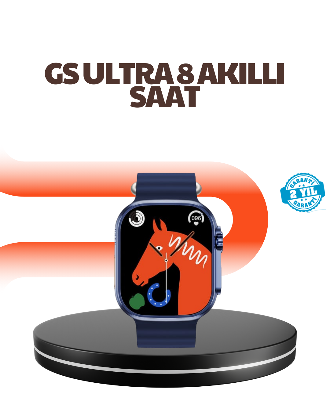 Ultra Akıllı Saat 2.05 İnç Büyük Ekran Bluetooth Aramalı IP67 - Lisinya