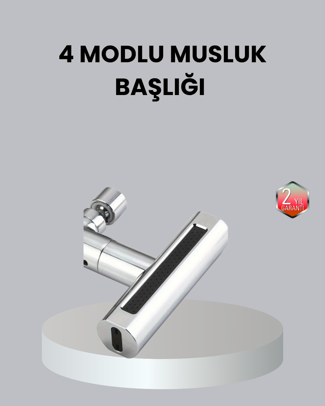 ABS Pirinç Alaşımlı Musluk Başlığı 4 Modlu 360° Dönebilen ve Ekonomik - Lisinya