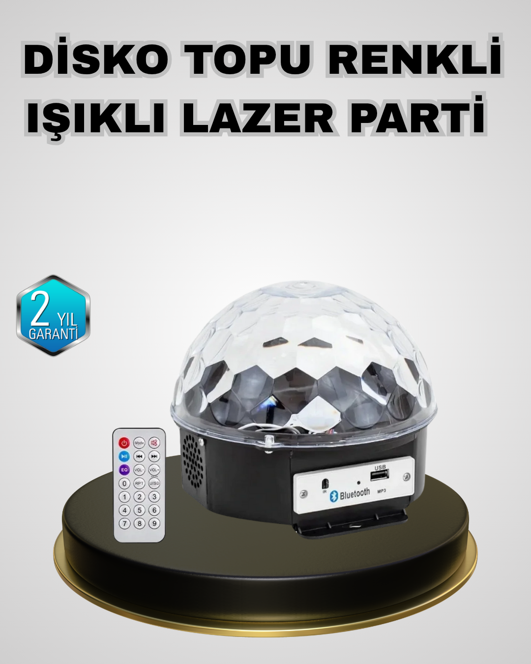 Bluetooth Hoparlörlü LED Disko Işığı Müzik Ritim Duyarlı ve Taşınabilir - Lisinya Bluetooth Hoparlörlü LED Disko Işığı Müzik Ritim Duyarlı ve Taşınabilir - Lisinya