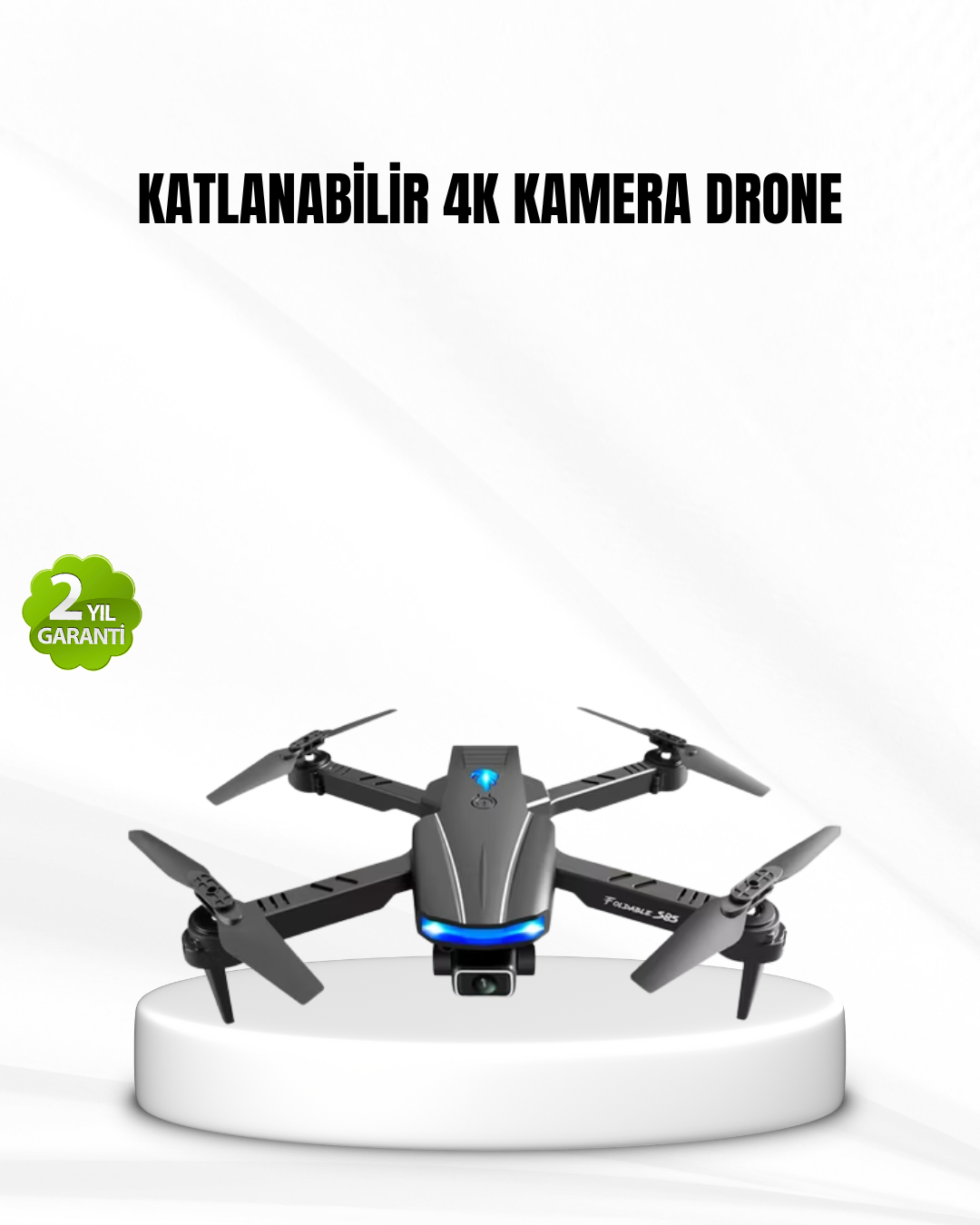 Wi-Fi Bağlantılı 4K Drone Katlanabilir ve 360° Takla Özellikli - Lisinya
