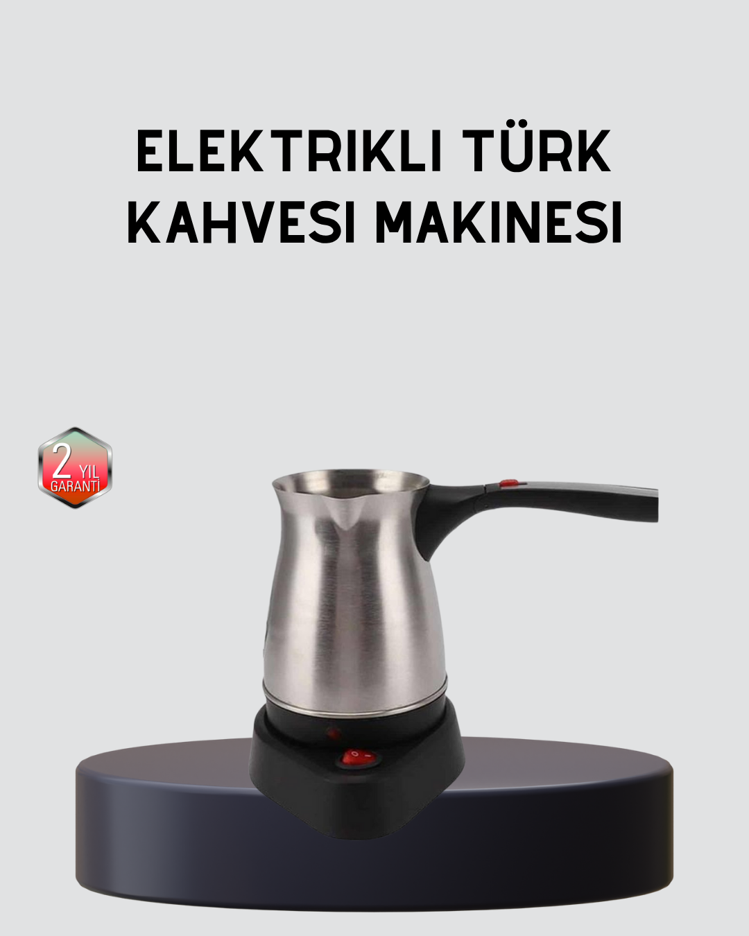 Elektrikli Türk Kahvesi Cezvesi 800W Kablosuz Döner Tabanlı - Lisinya Elektrikli Türk Kahvesi Cezvesi 800W Kablosuz Döner Tabanlı - Lisinya