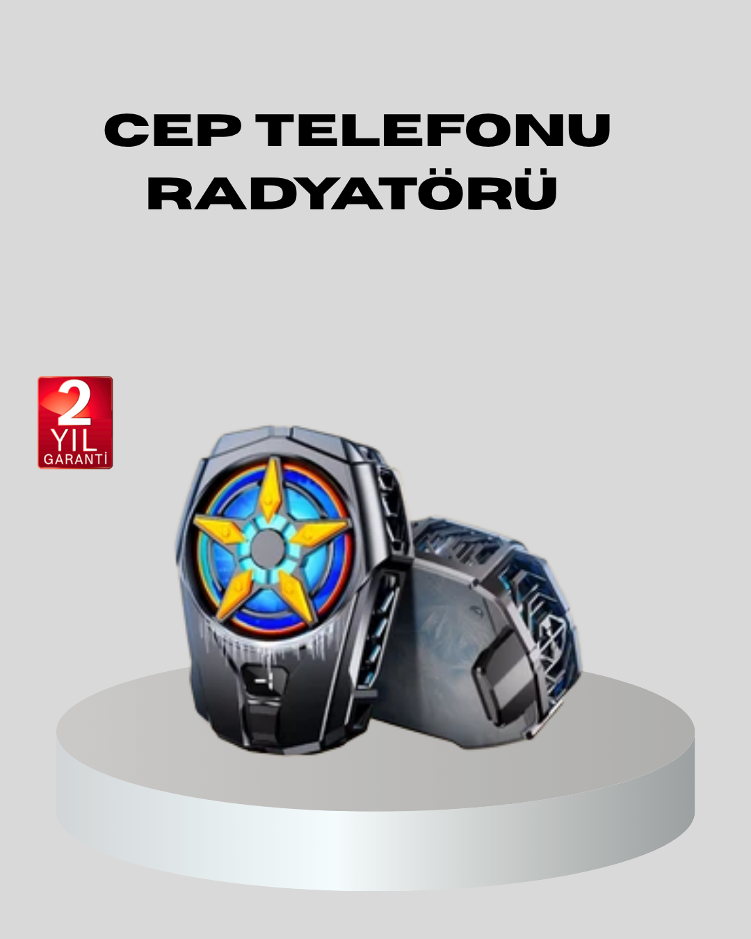 Telefon Soğutucu Radyatör Type-C Bağlantılı 2 Kademeli Dijital Kontrollü - Lisinya