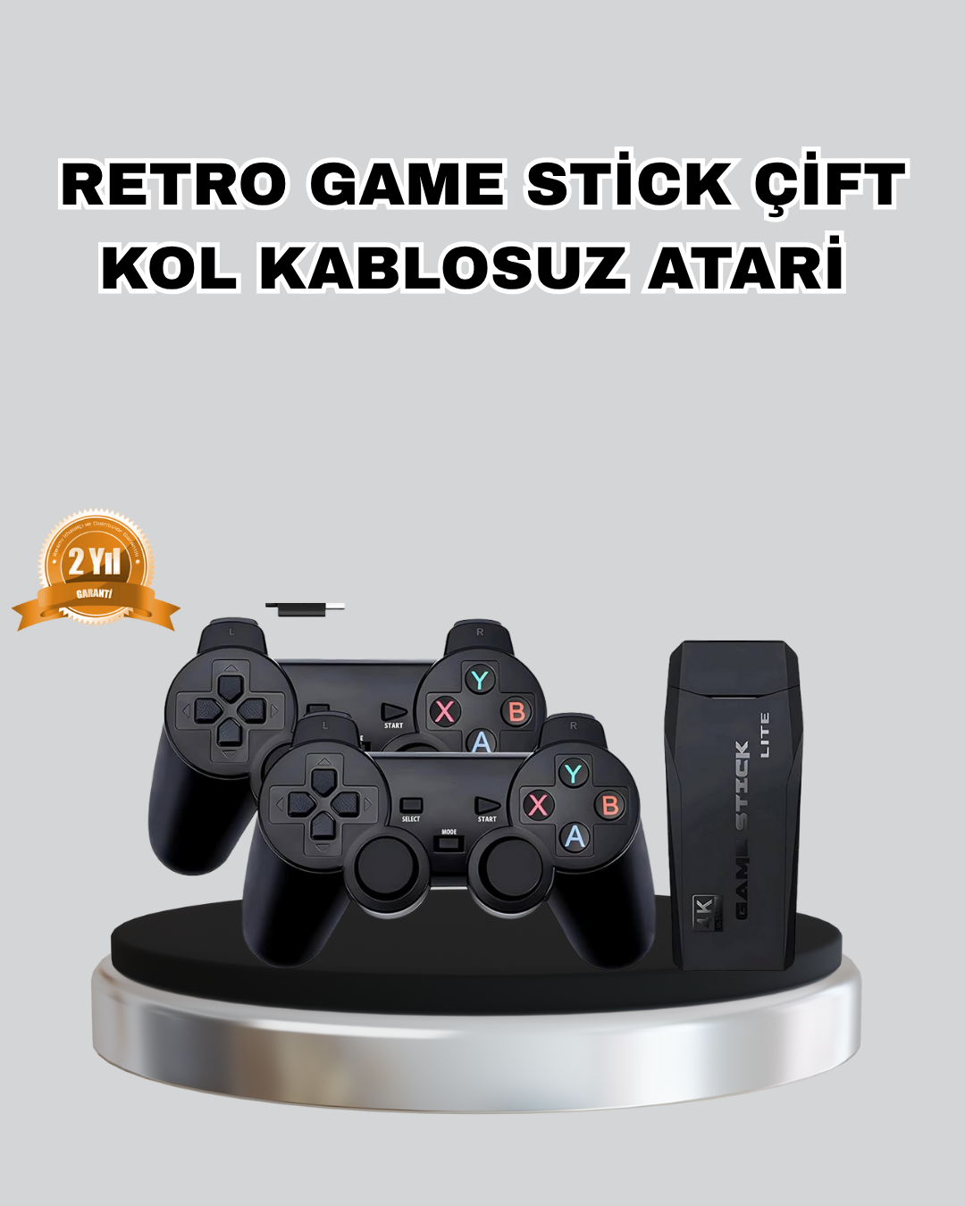 2.4G Kablosuz Mini Oyun Konsolu Taşınabilir ve Şık Tasarım - Lisinya