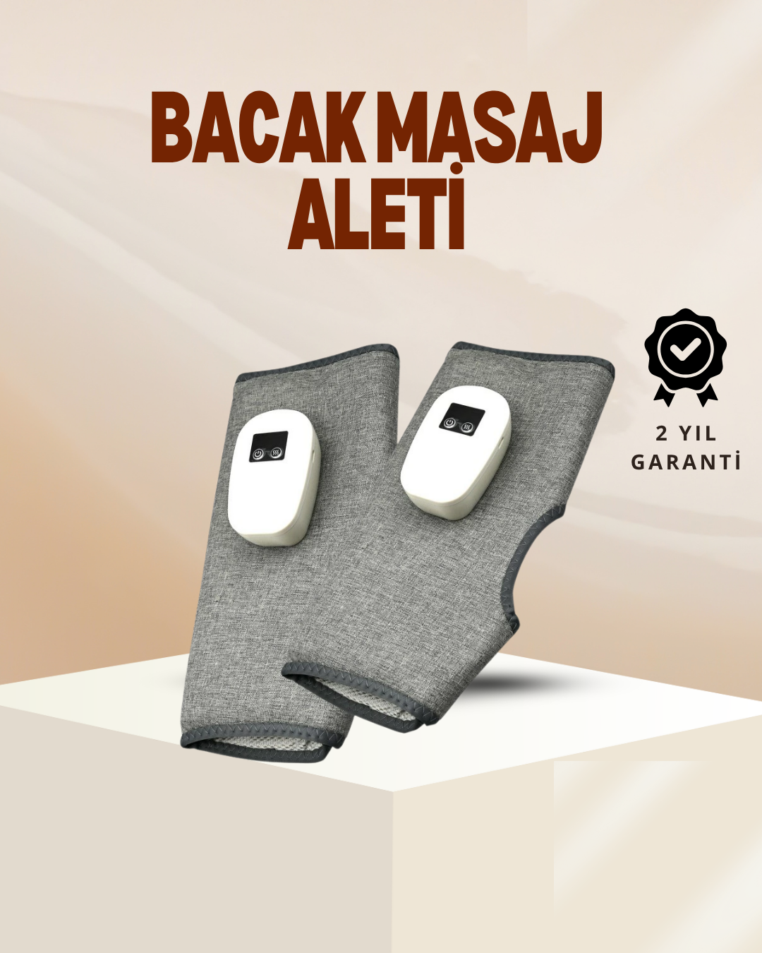 Kablosuz Isıtmalı Baldır Masaj Aleti – 3 Hava Basınçlı, Titreşimli ve Sıcak Kompres Fonksiyonlu - Lisinya