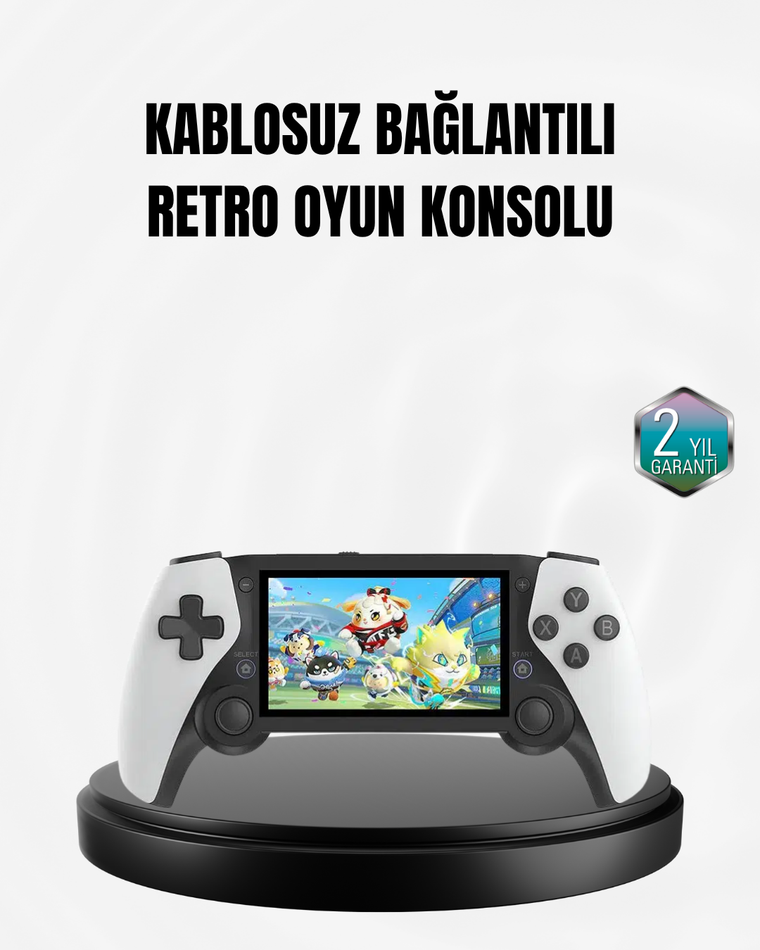 4.3 İnç Ekranlı Retro Oyun Konsolu – 64 GB Hafızalı, Şarjlı ve Multimedya Destekli - Lisinya