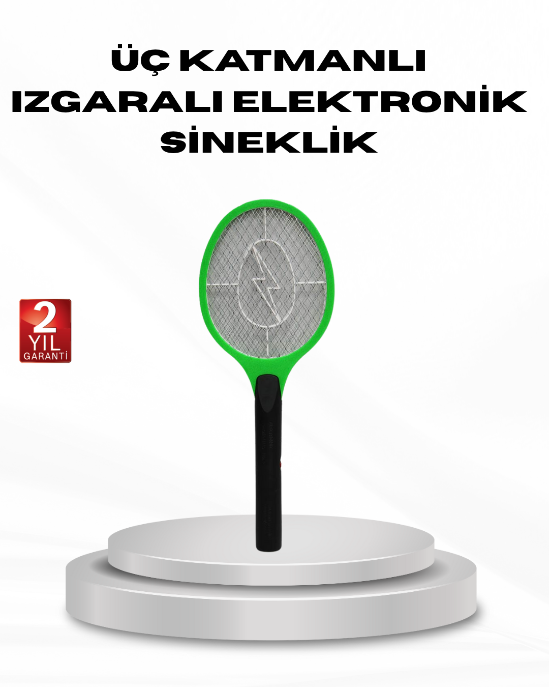 Yüksek Gerilimli Elektronik Sinek Raket – Sessiz, Kimyasız ve Güvenli Kullanım - Lisinya