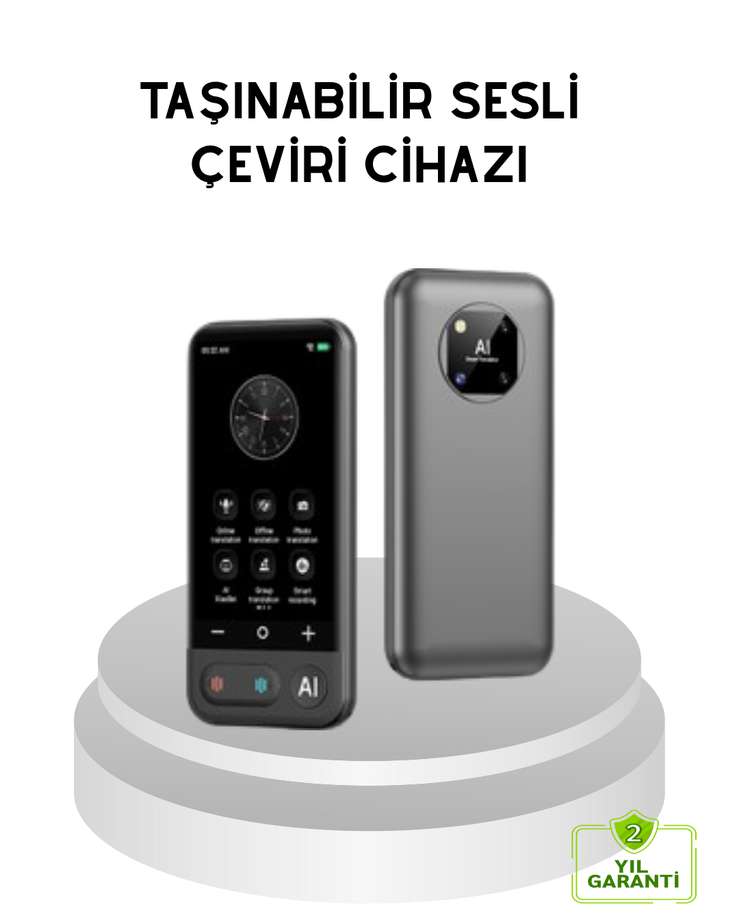 Taşınabilir Akıllı Tercüme Cihazı – Gerçek Zamanlı Ses ve Metin Çevirisi - Lisinya