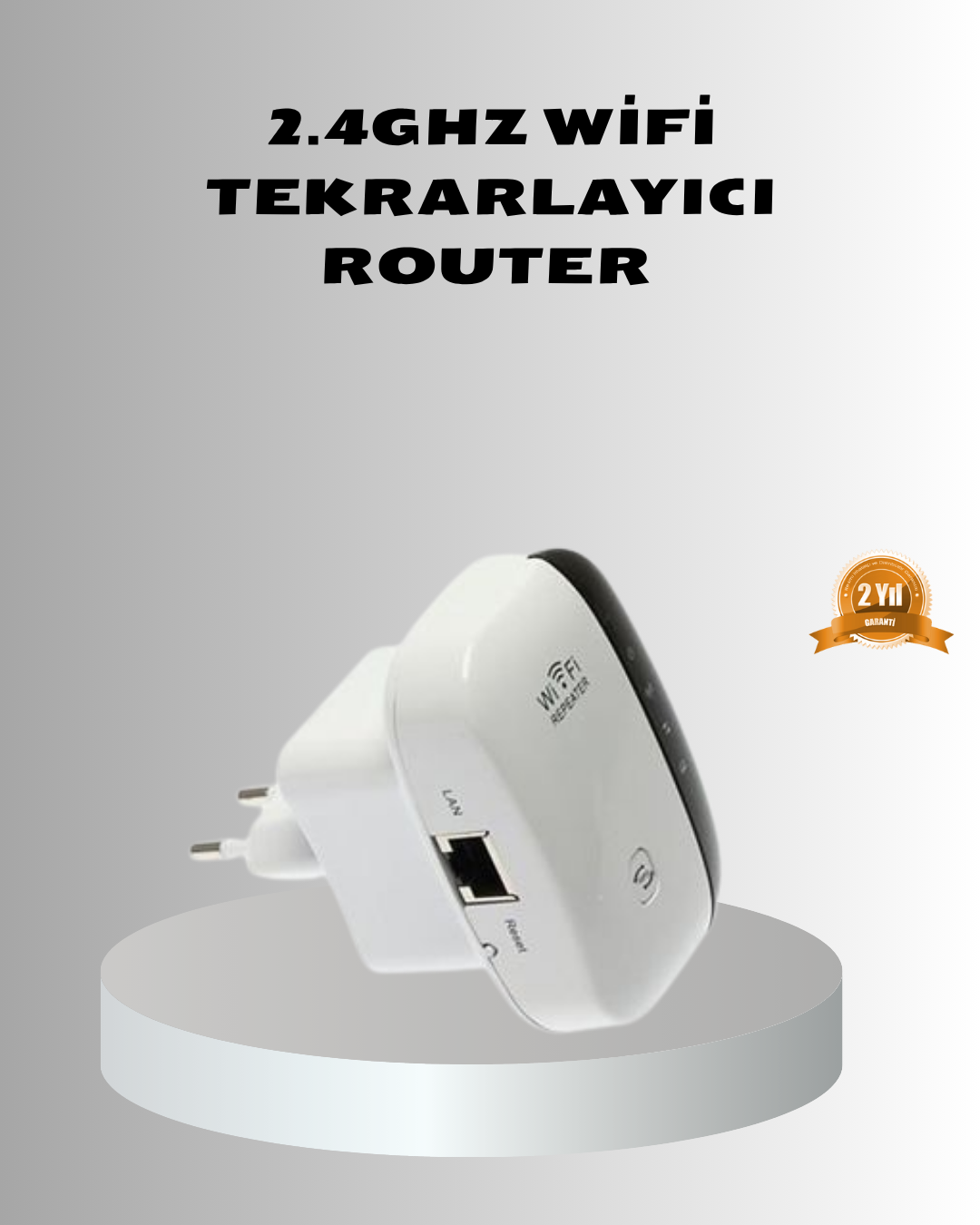 2.4G WiFi Sinyal Çoğaltıcı Router Genişletici Güçlü Antenli - Lisinya