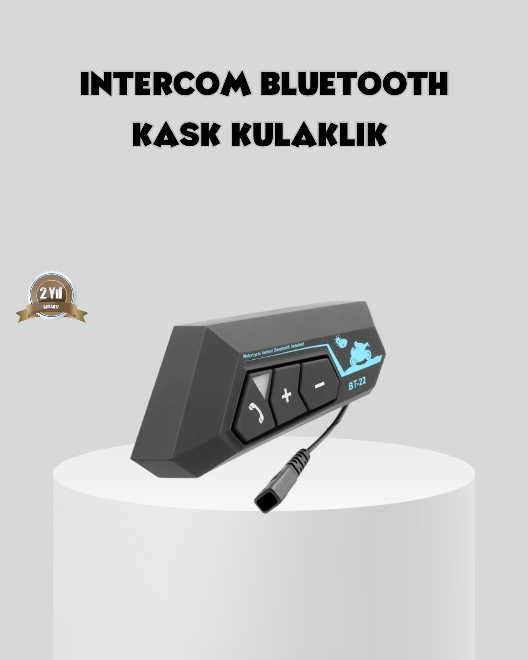 BT22 Kask İçi Bluetooth Kulaklık Hızlı Eşleşme ve Gürültü Önleyici Mikrofon - Lisinya