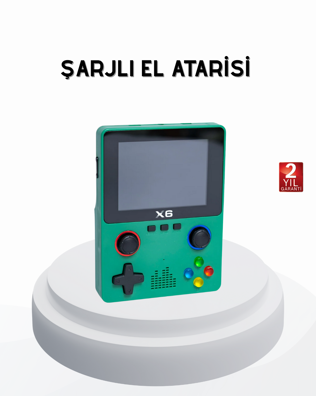 3.5 İnç IPS Ekranlı Taşınabilir Oyun Konsolu Ergonomik Çift Tetikli - Lisinya