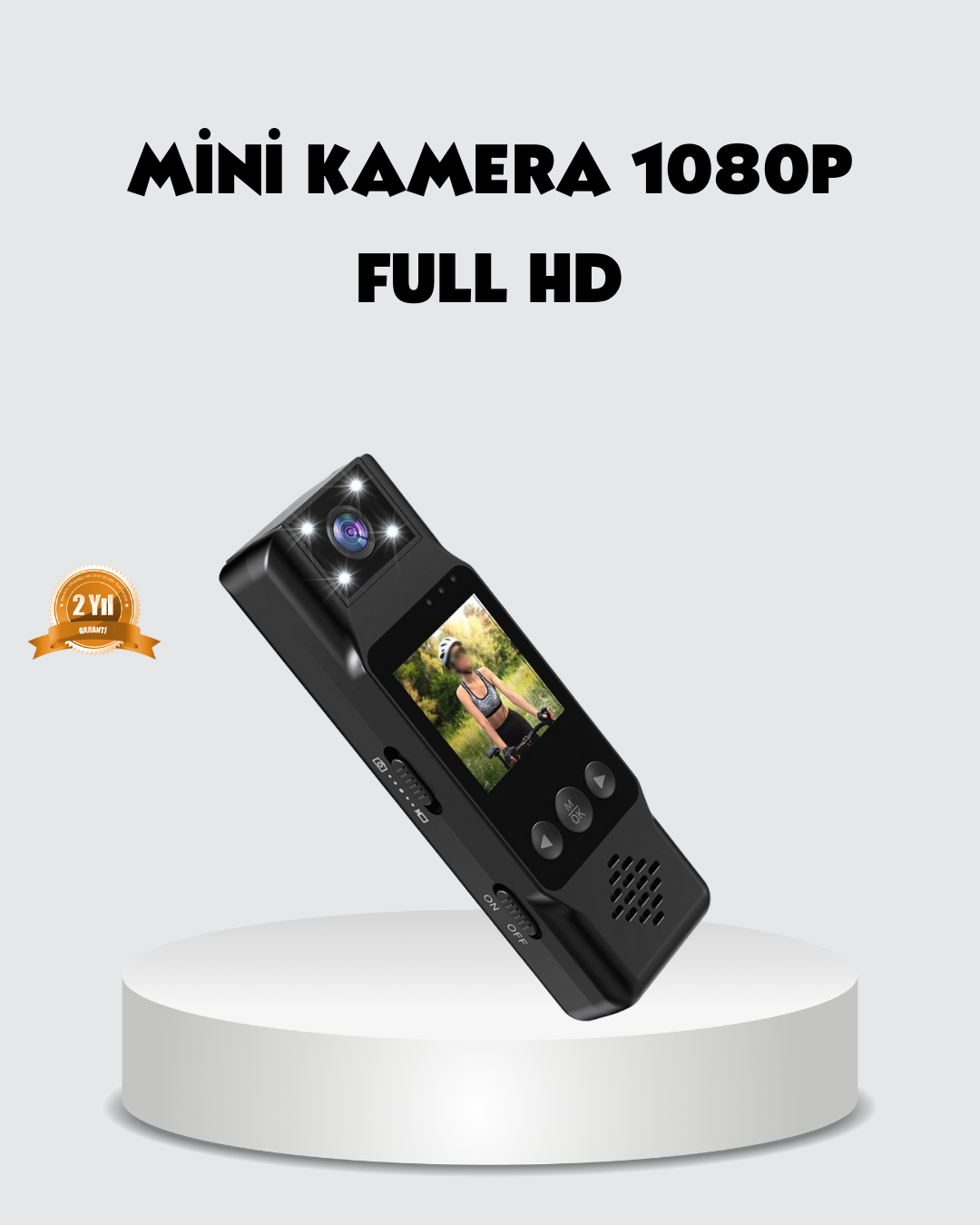 180 Derece Dönebilen Mini Kamera Full HD TFT Ekran Hareket Sensörlü - Lisinya