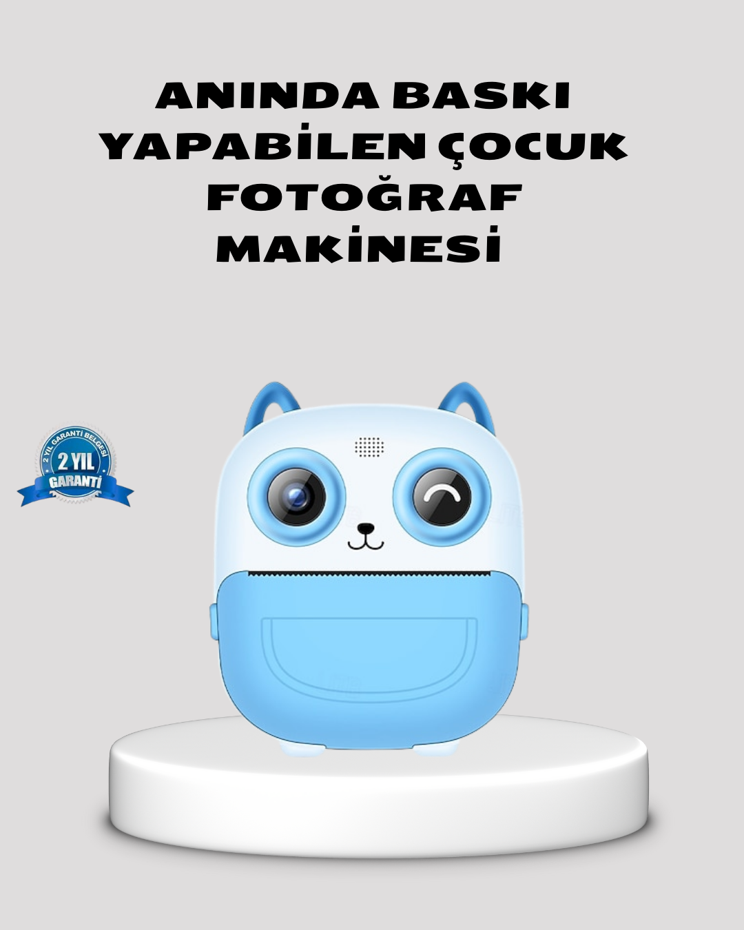 Çocuklar İçin Dijital Kamera Termal Yazıcı 48MP Çift Kamera 1300mAh Batarya - Lisinya