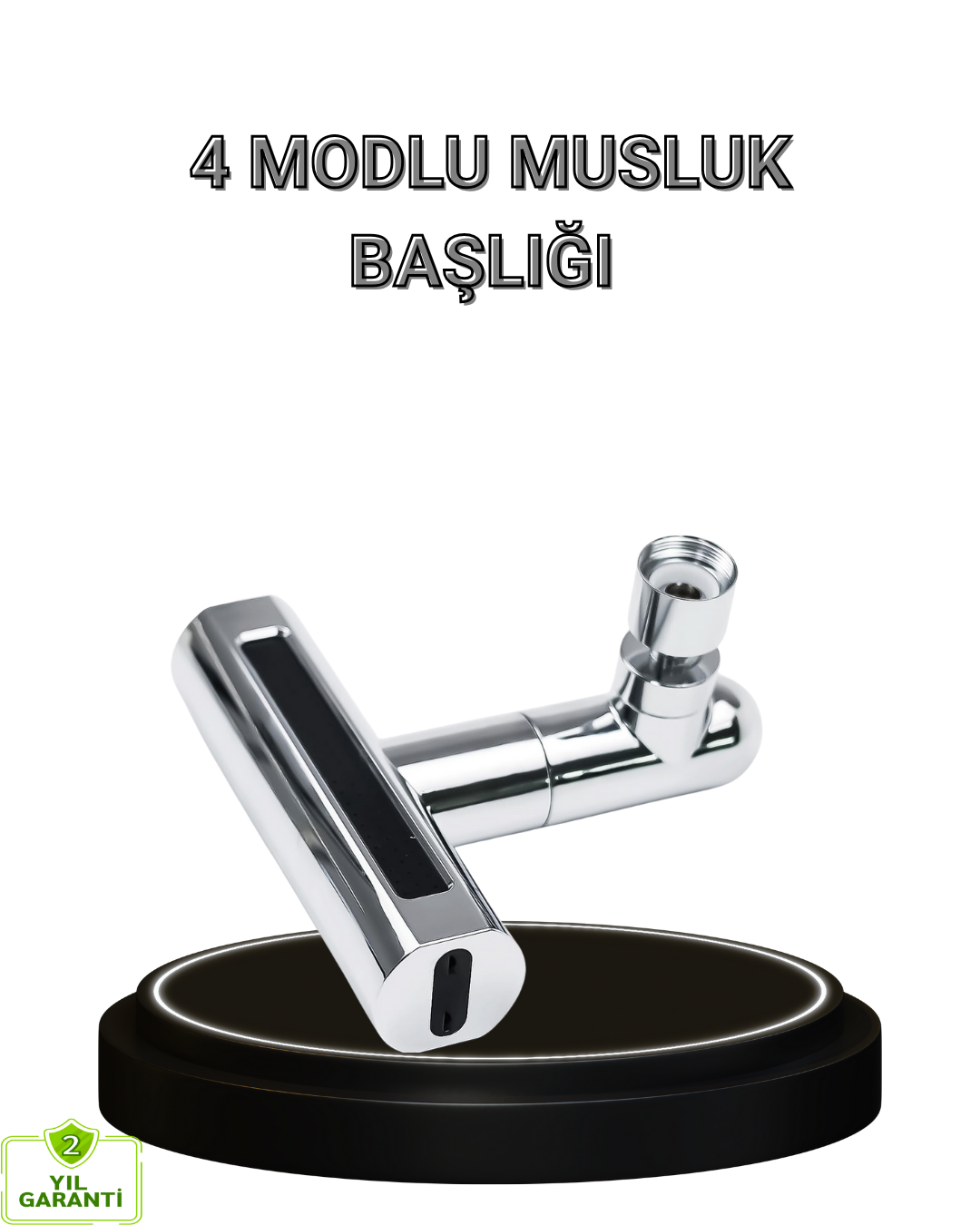 4 Fonksiyonlu Musluk Başlığı 360 Derece Dönebilen ve Su Tasarruflu - Lisinya