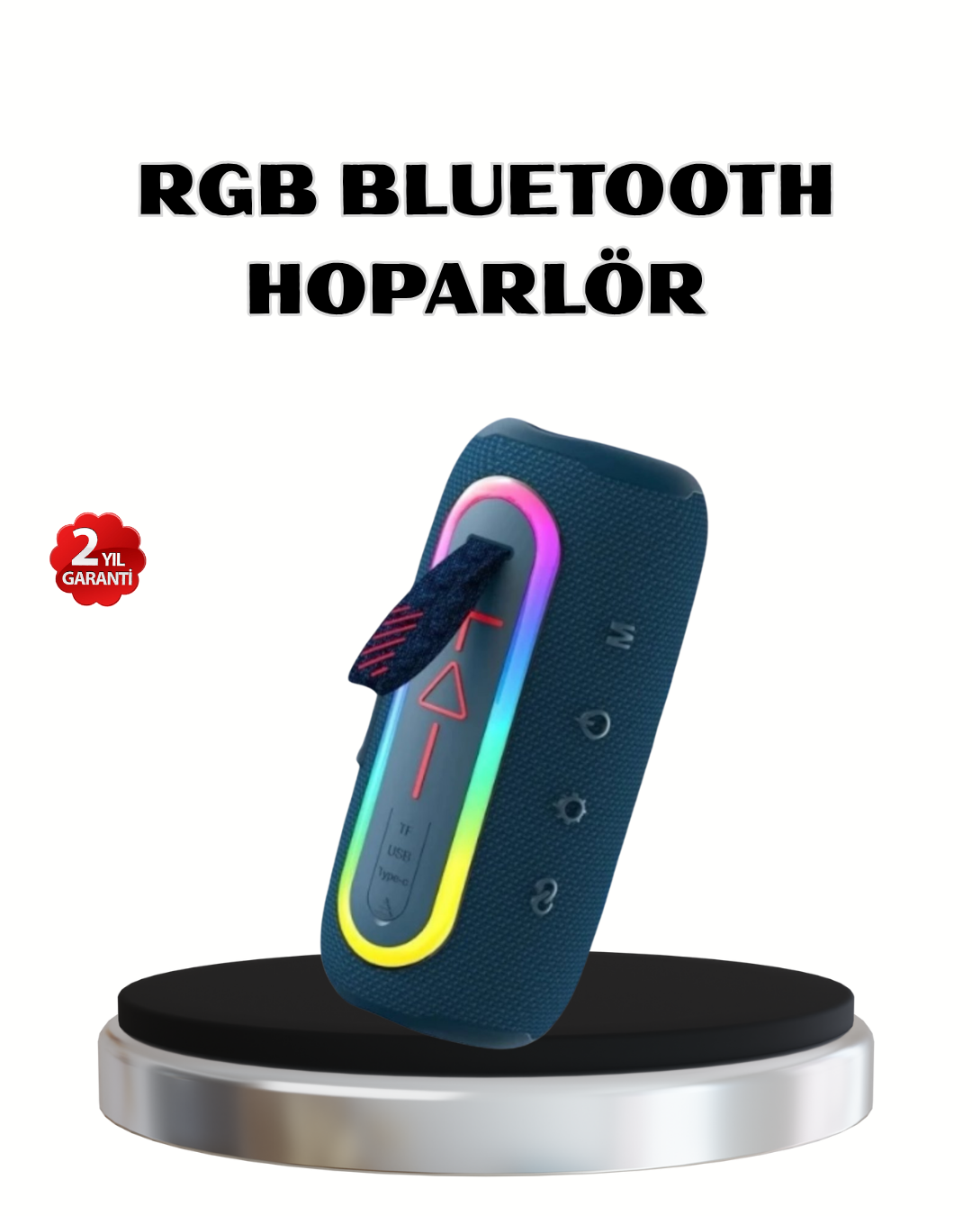 Mini Mavi Bluetooth Hoparlör Şık Görünüm ve Taşınabilir Güçlü Ses - Lisinya Mini Mavi Bluetooth Hoparlör Şık Görünüm ve Taşınabilir Güçlü Ses - Lisinya