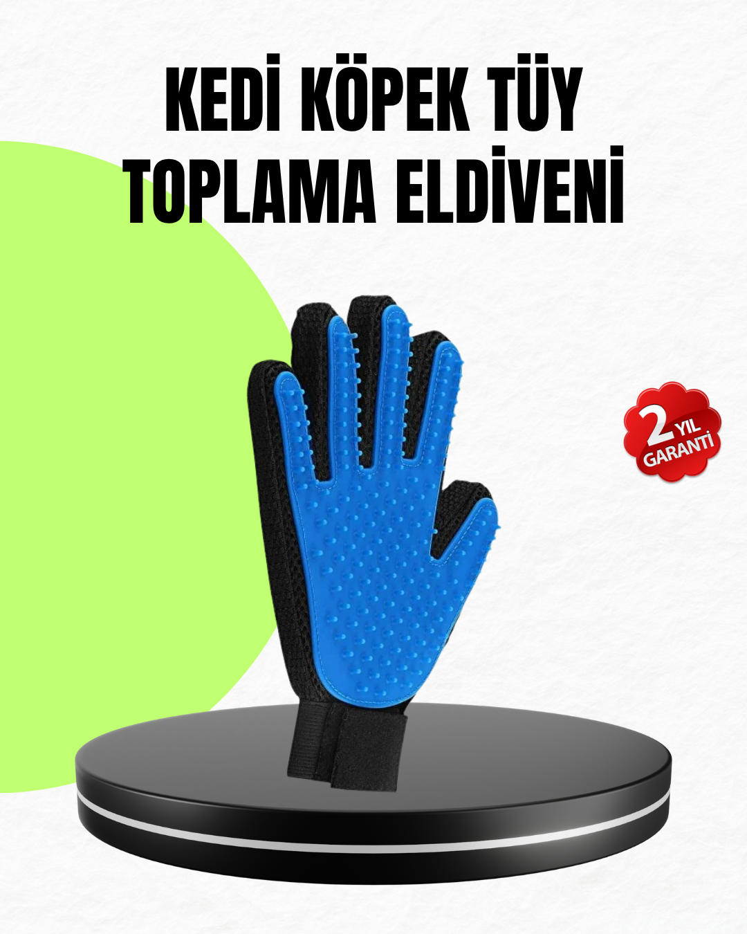 Evcil Hayvan Bakım Eldiveni – Masaj ve Tüy Toplama Özellikli Silikon Eldiven - Lisinya