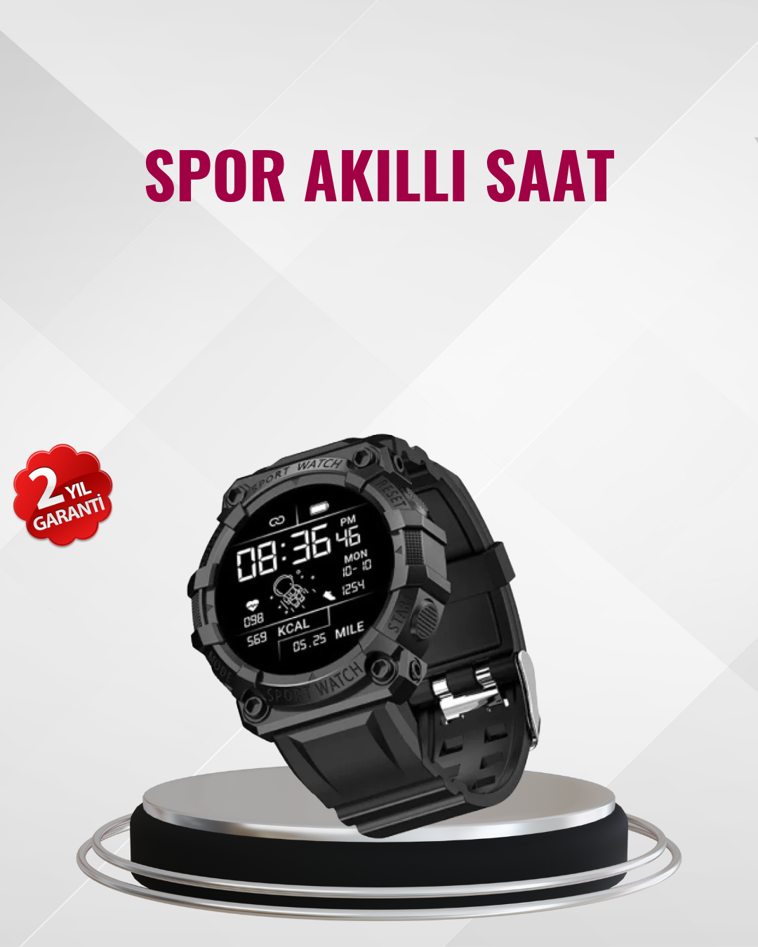 Nabız Ölçerli Akıllı Saat – Adım Sayar ve Kalori Ölçer Özellikli - Lisinya